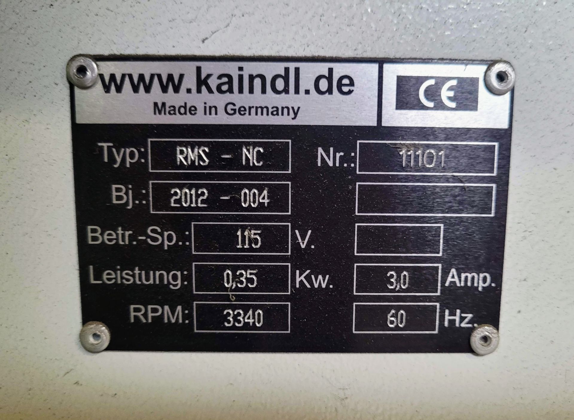 2012 KAINDL RMS – NC CIRCULAR KNIFE GRINDER, CAPACITY 100 – 400 MM, TOUCHSCREEN CONTROL, PROGRAMABLE - Image 2 of 5