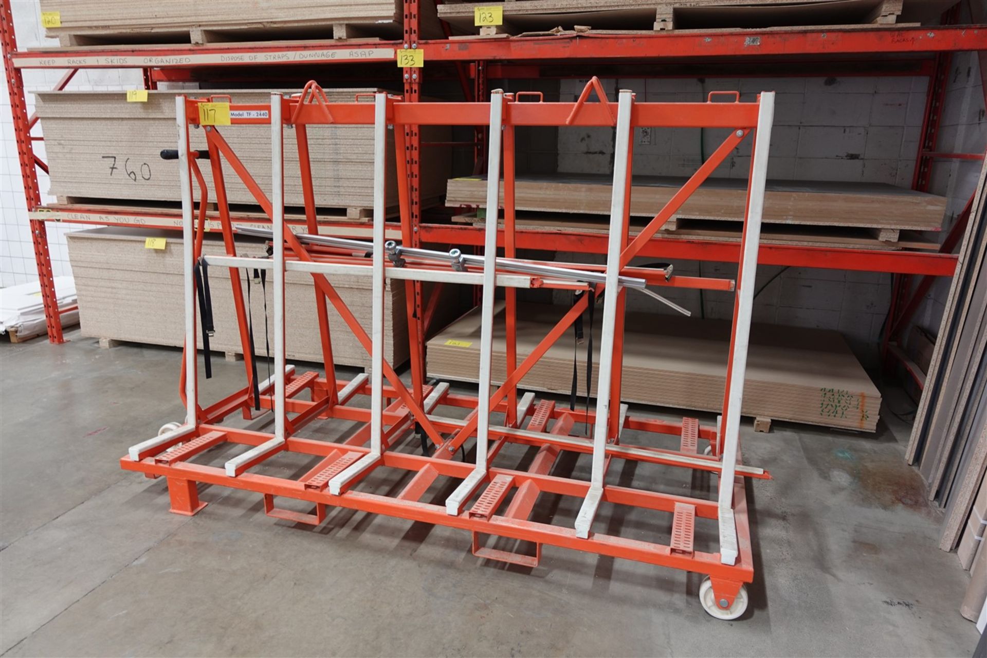 AARDWOLF TRANSPORT FRAME W/ CASTERS, 1,500 KGS CAPACITY, MODEL TF-2440 - Image 2 of 2