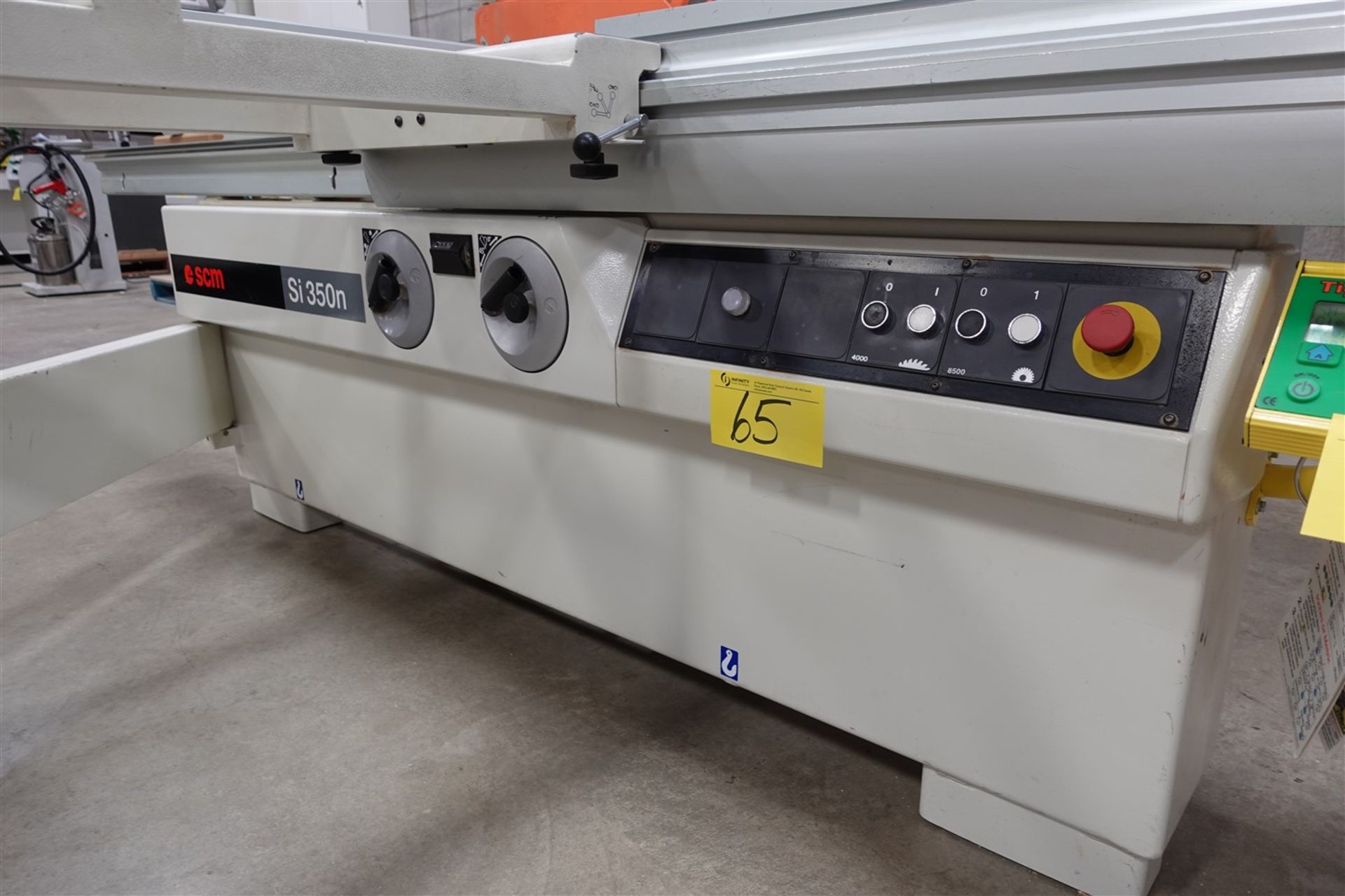 2001 SCM SLIDING TABLE SAW, MODEL S1350N, 220 VOLT 3 PH., S/N AB/146058 - Image 3 of 4