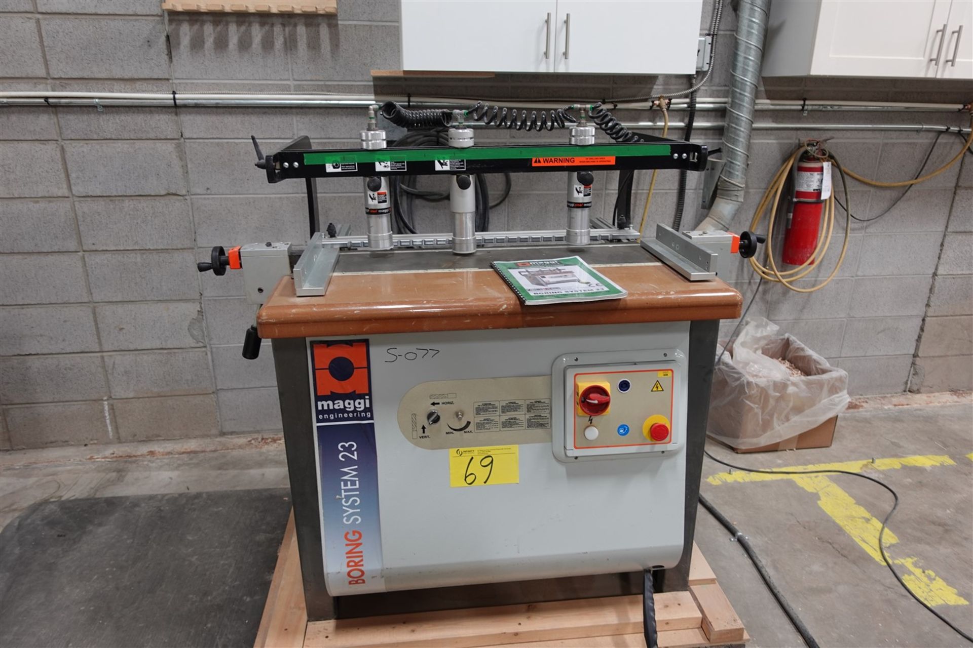 2007 MAGGI ENGINEERING BORING SYSTEM 23, 23 SPINDLE, 32 MM UNIVERSAL DRILLING SOLUTION, W/