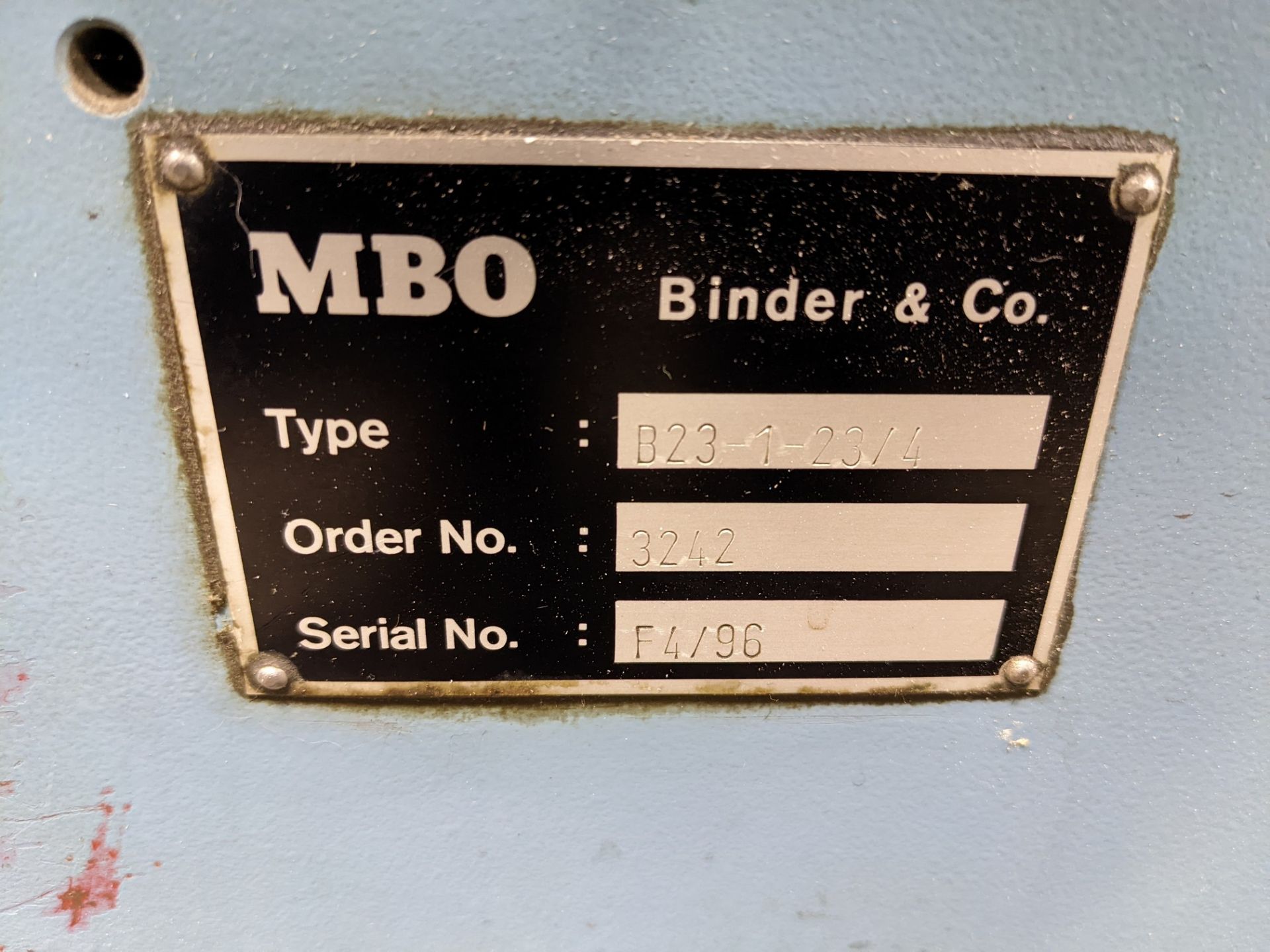 MBO B23-C CONTINUOUS FEED PAPER FOLDER W/ 2 RIGHT ANGLES, 32 PAGE FOLDER INCLUDES/ MBO B23-1-23/4 - Image 11 of 14