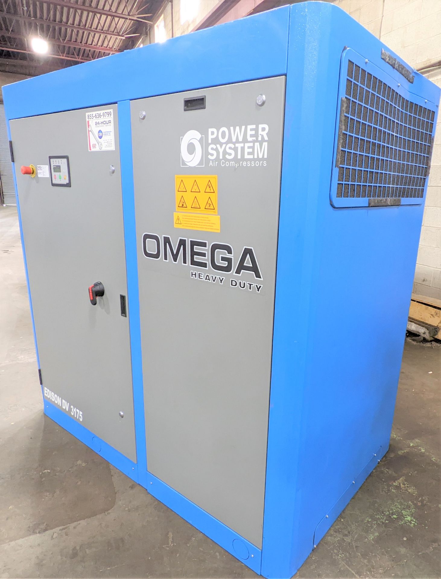 2015 OMEGA POWER SYSTEMS PS-3175-10DV-05 VARIABLE SPEED HEAVY DUTY ROTARY SCREW AIR COMPRESSOR, - Image 2 of 19