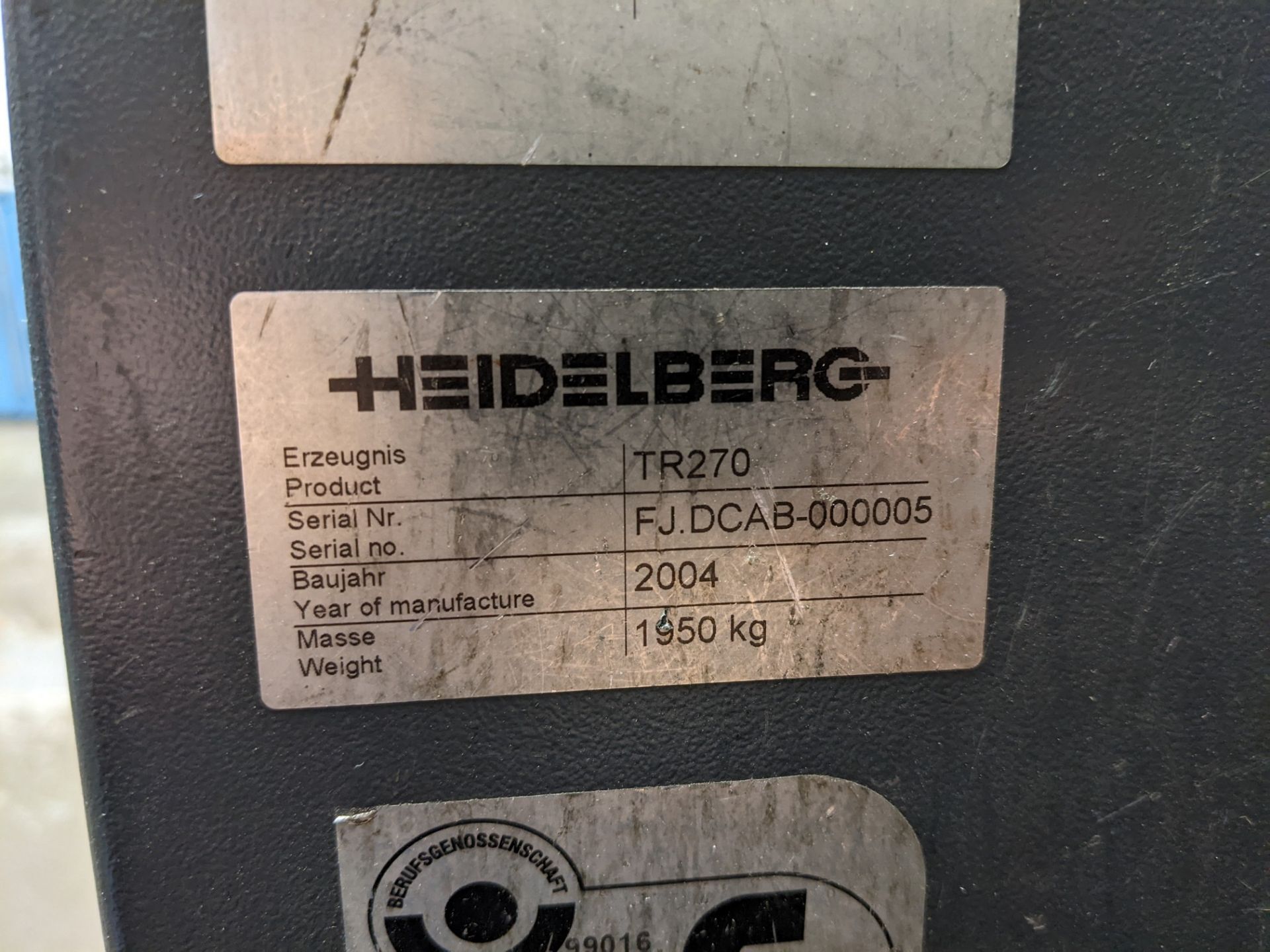 2004 HEIDELBERG STITCHMASTER ST 270 6-POCKET + COVER FEEDER, 3 KNIFE TRIMMER W/ STACKER CONSISTING - Image 21 of 25