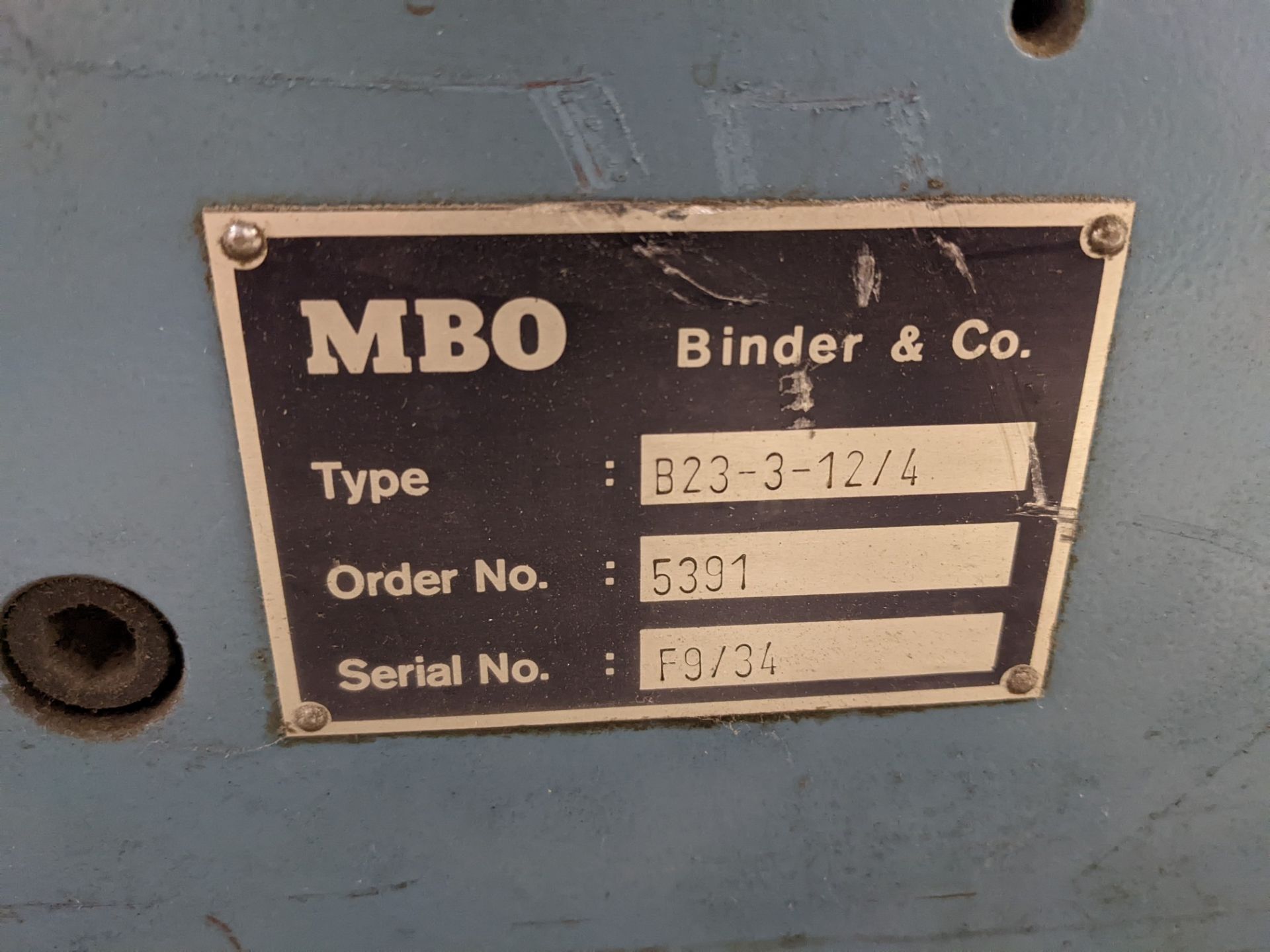 MBO B23-C CONTINUOUS FEED PAPER FOLDER W/ 2 RIGHT ANGLES, 32 PAGE FOLDER INCLUDES/ MBO B23-1-23/4 - Image 14 of 14