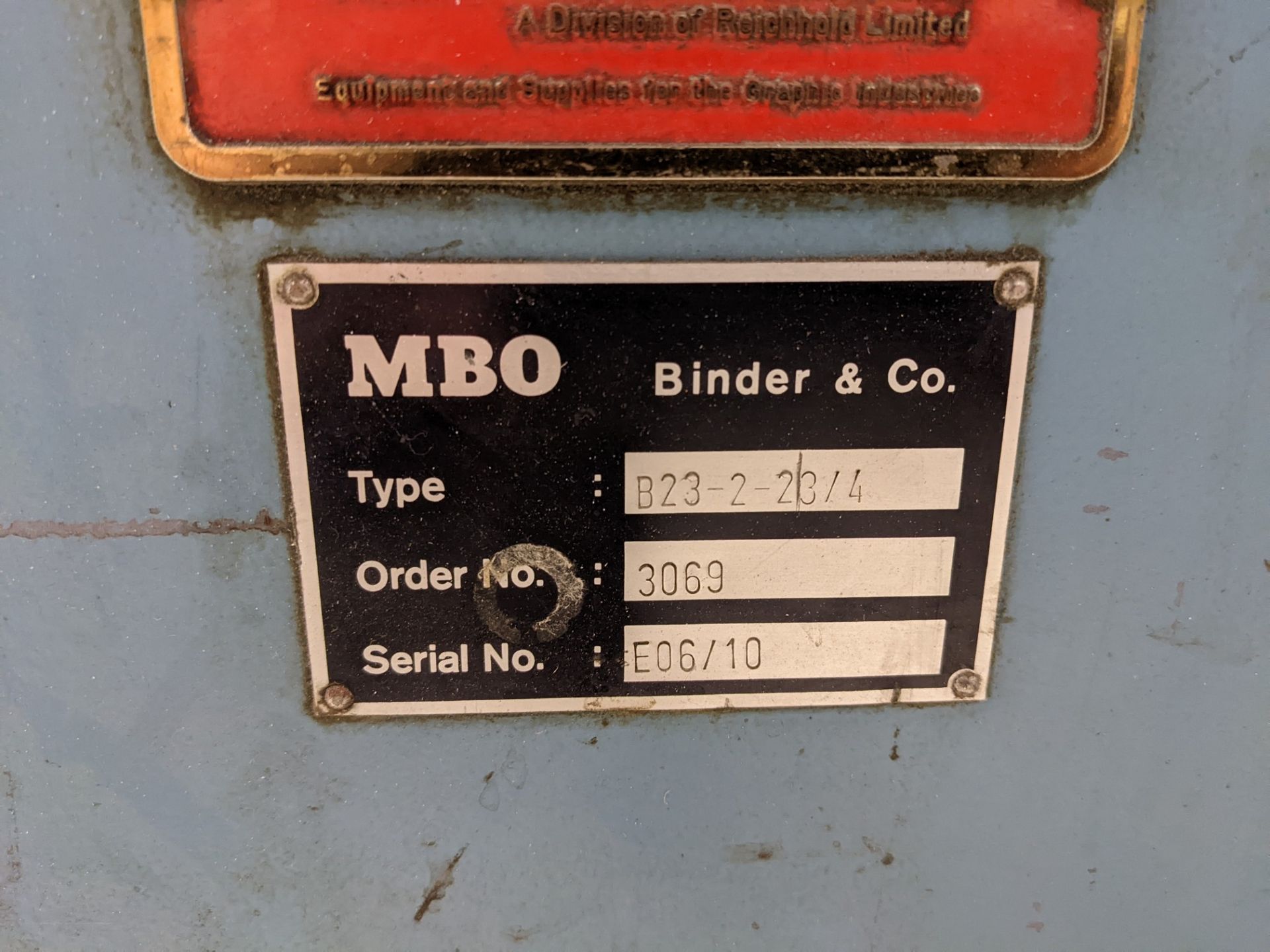 MBO B23-C CONTINUOUS FEED PAPER FOLDER W/ 2 RIGHT ANGLES, 32 PAGE FOLDER INCLUDES/ MBO B23-1-23/4 - Image 13 of 14