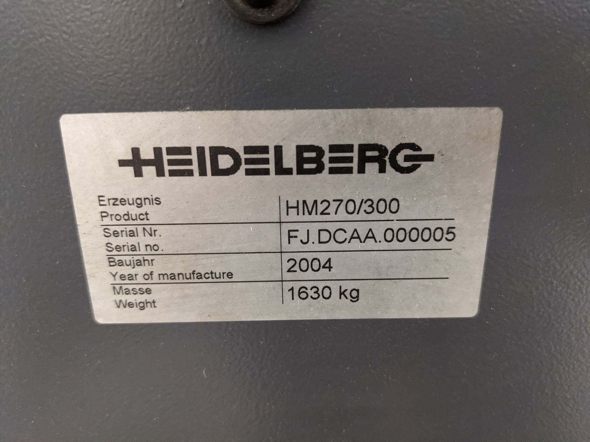 2004 HEIDELBERG STITCHMASTER ST 270 6-POCKET + COVER FEEDER, 3 KNIFE TRIMMER W/ STACKER CONSISTING - Image 23 of 25