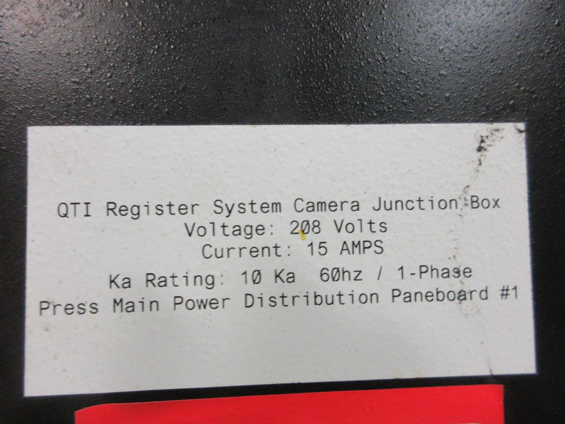 QTI REGISTER SYSTEM MODEL RGS IV INCLUDING ALL CAMERAS, JUNCTION BOXES, CABLING BETWEEN, SPARE - Image 5 of 34