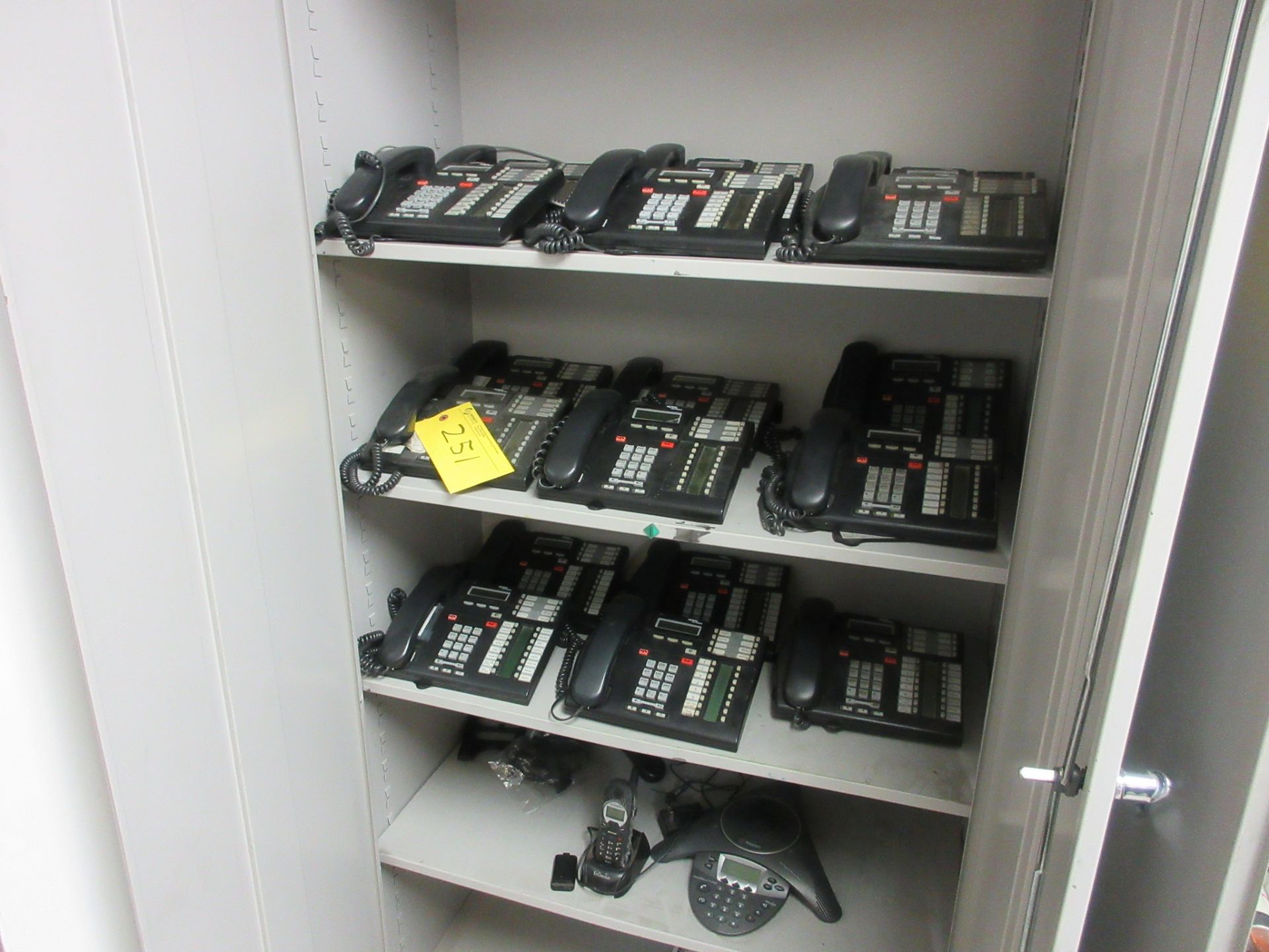 NORTEL BCM50 PHONE SYSTEM W/ (3) EXPANSION BOXES, (17) HAND SETS (NO POLYCOM UNIT OR FIBER - Image 3 of 3