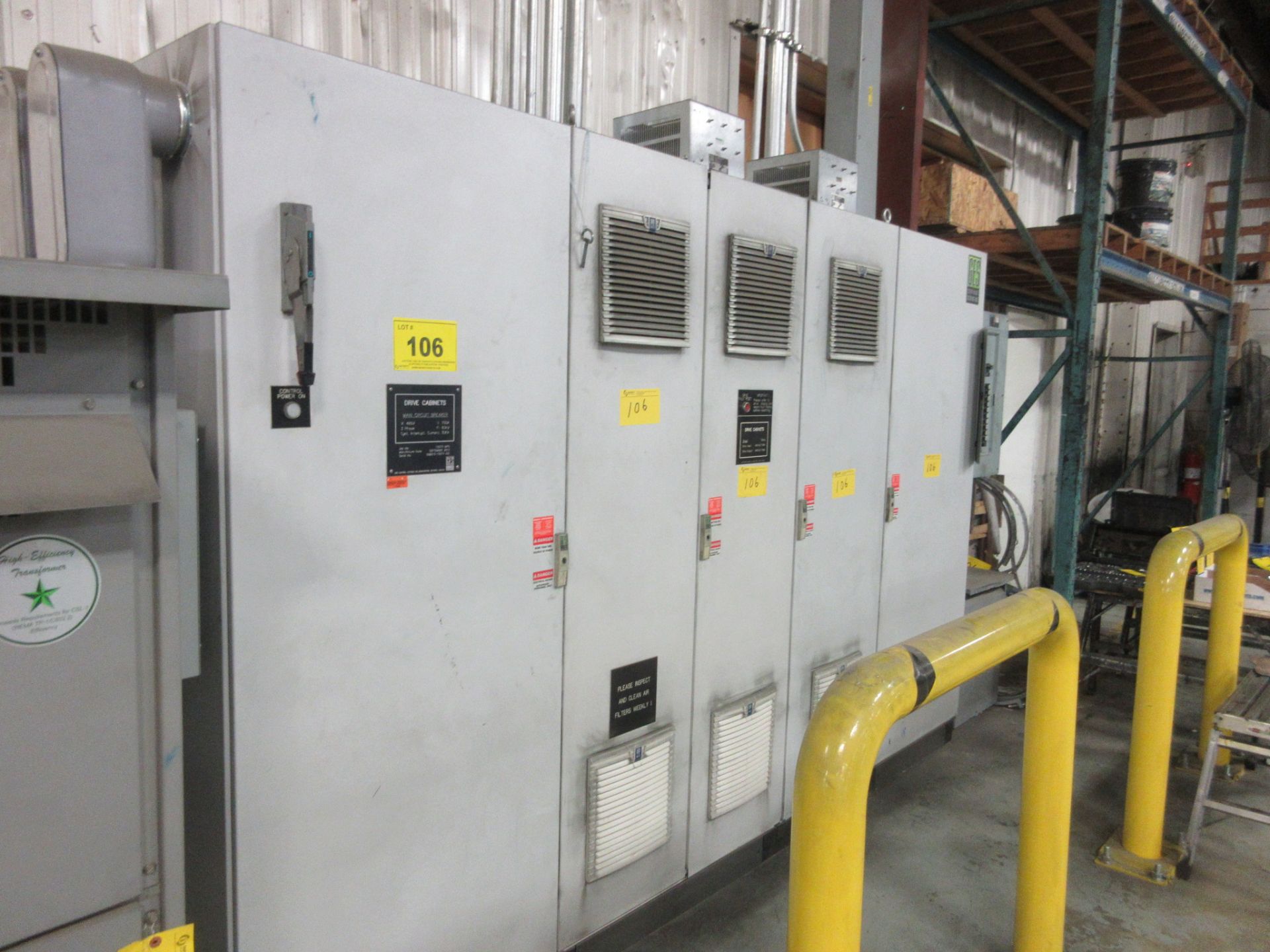 LOT OF (5) GES ELECTRICAL CABINETS AND (1) CIRCUIT BREAKER BOX (SUBJECT TO BULK BID LOT 56)