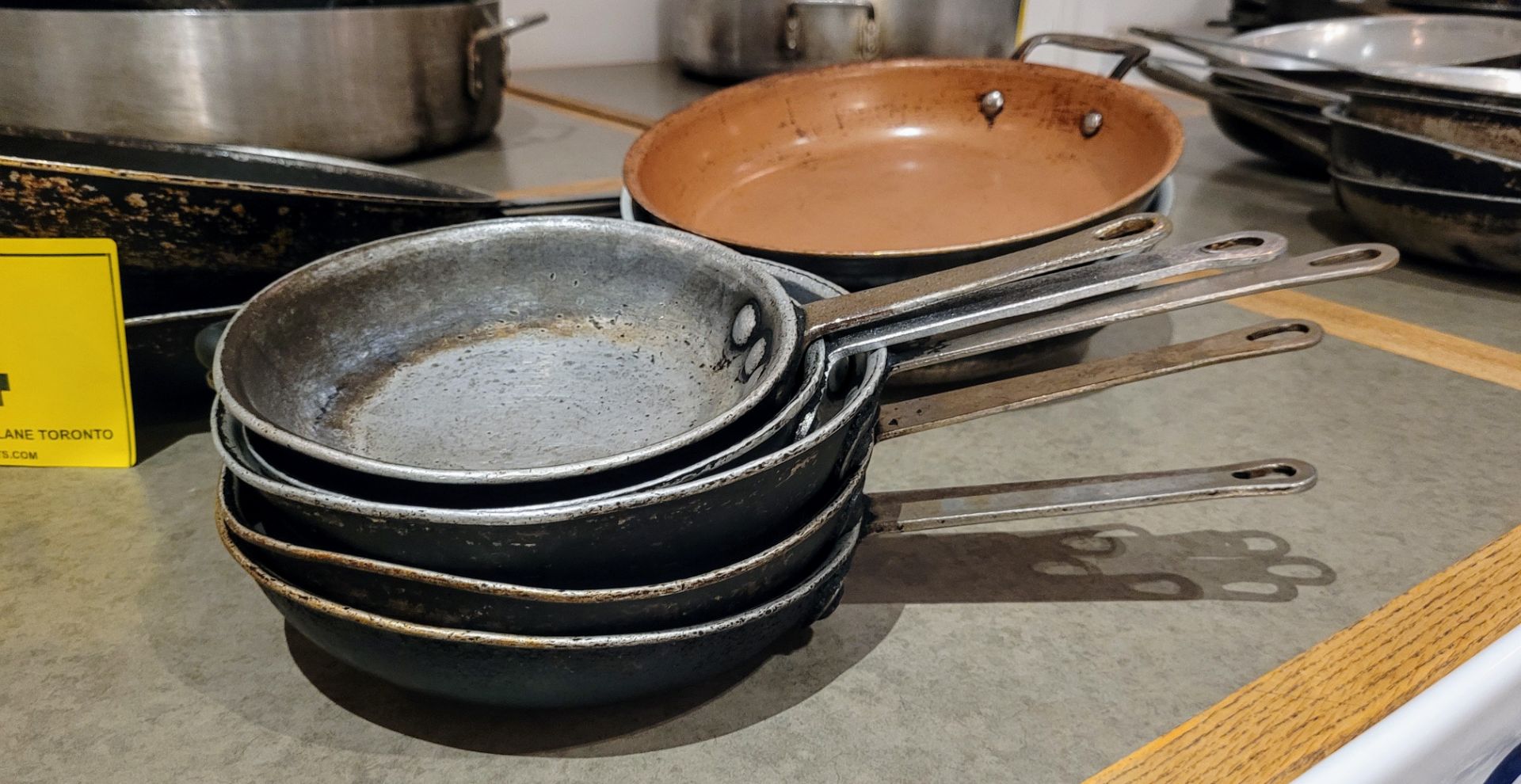 LOT - ASSORTED FRYING PANS - Image 2 of 3