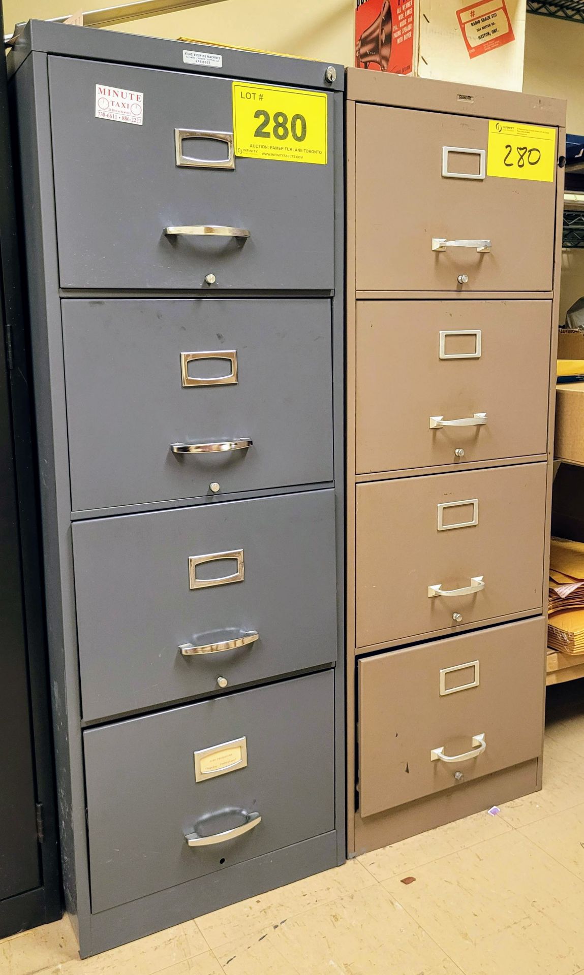 LOT - (4) FILE CABINETS