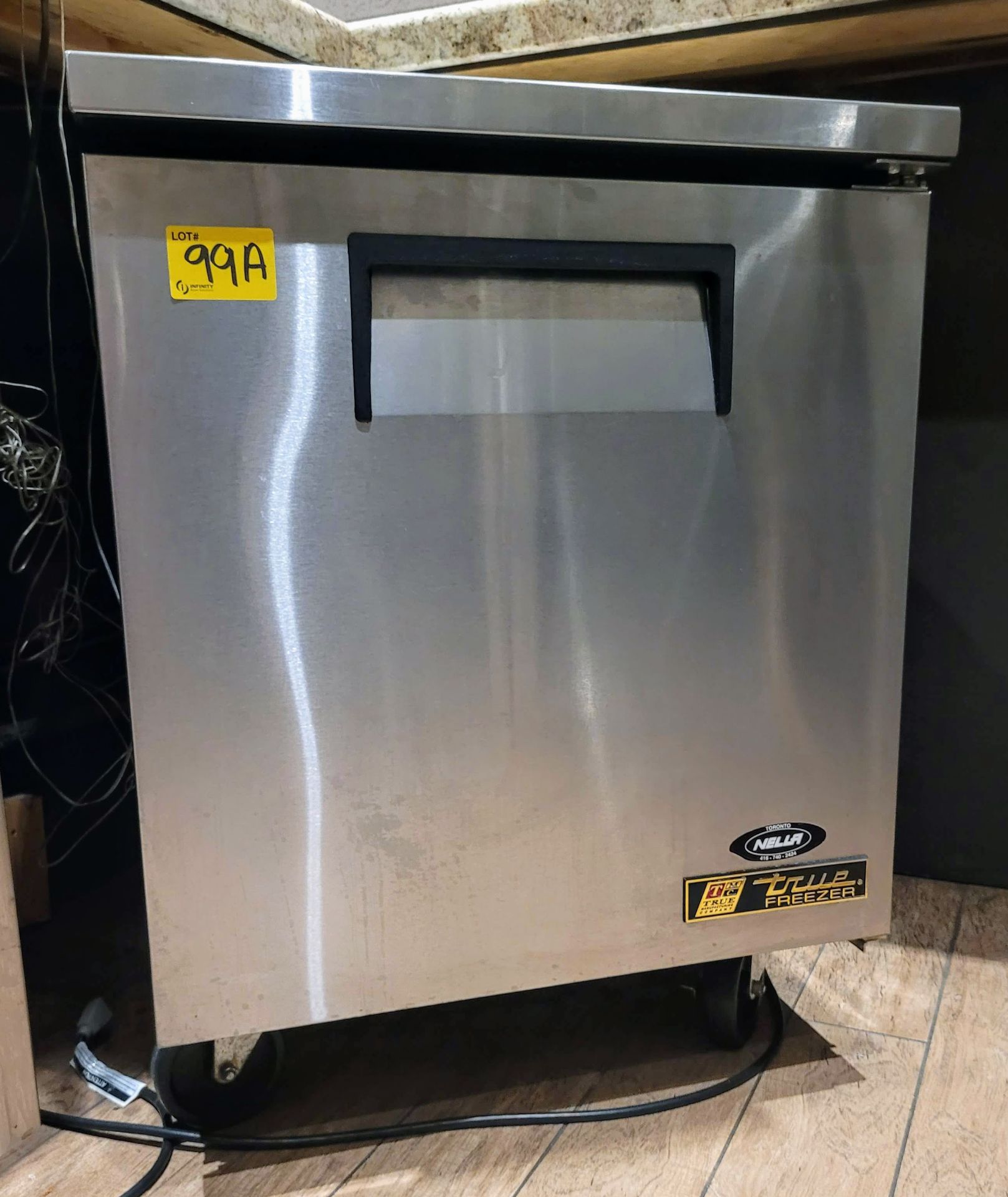 TRUE TUC-27F FREEZER ON CASTORS, S/N: 8034009