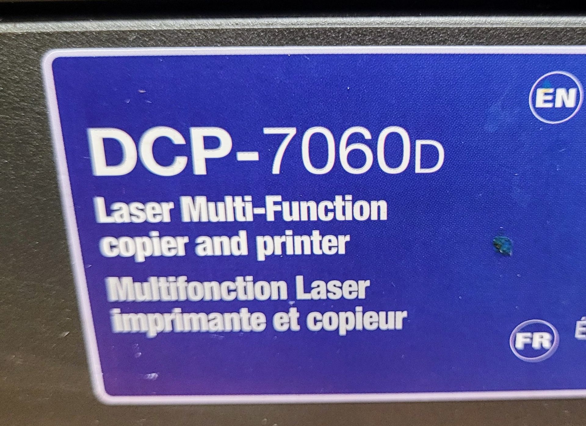 LOT - EPSON M188B PRINTER, BROTHER DCP 7060D LASER COPIER/PRINTER - Image 3 of 4