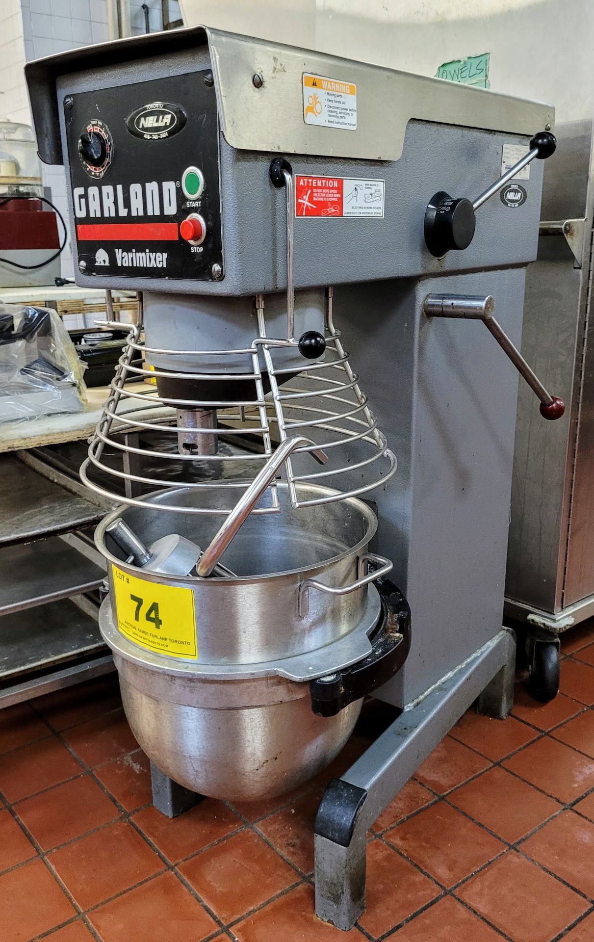 GARLAND VARIMIXER W40 PIZZA DOUGH MIXER, 40 QUART