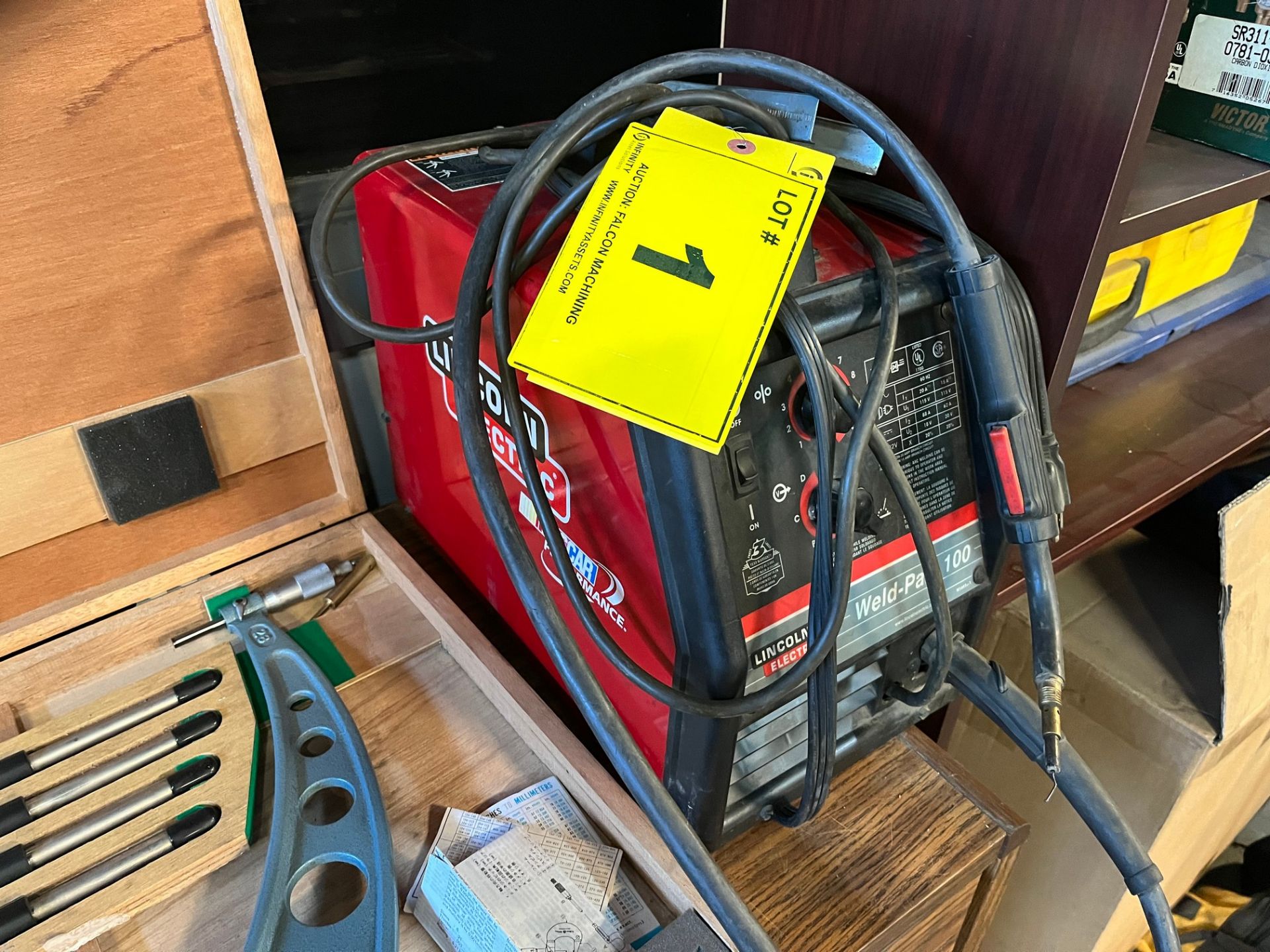 LINCOLN ELECTRIC WELD-PAK 100 WELDER W/ CABLES