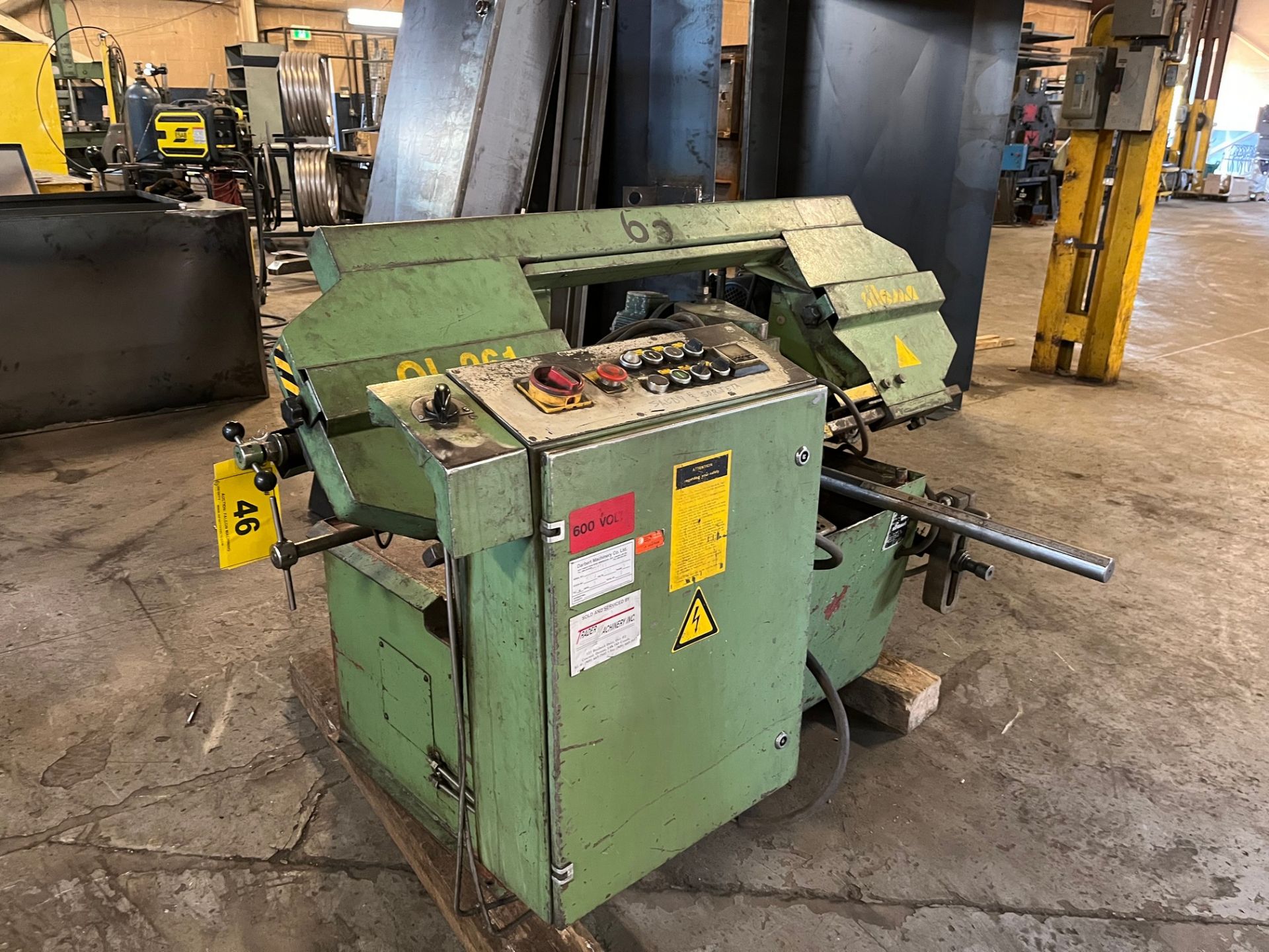 SALOMA 0-0261 MODEL, HORIZONTAL METAL CUTTING BAND SAW