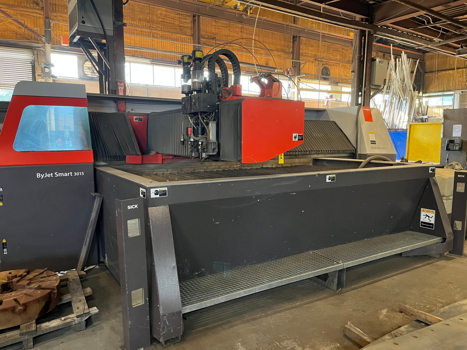 2013 BYSTRONIC BYJET SMART 3015 WATERJET, 50HP, 5’ X 10’ TABLE, DUAL HEAD, S/N WJ71