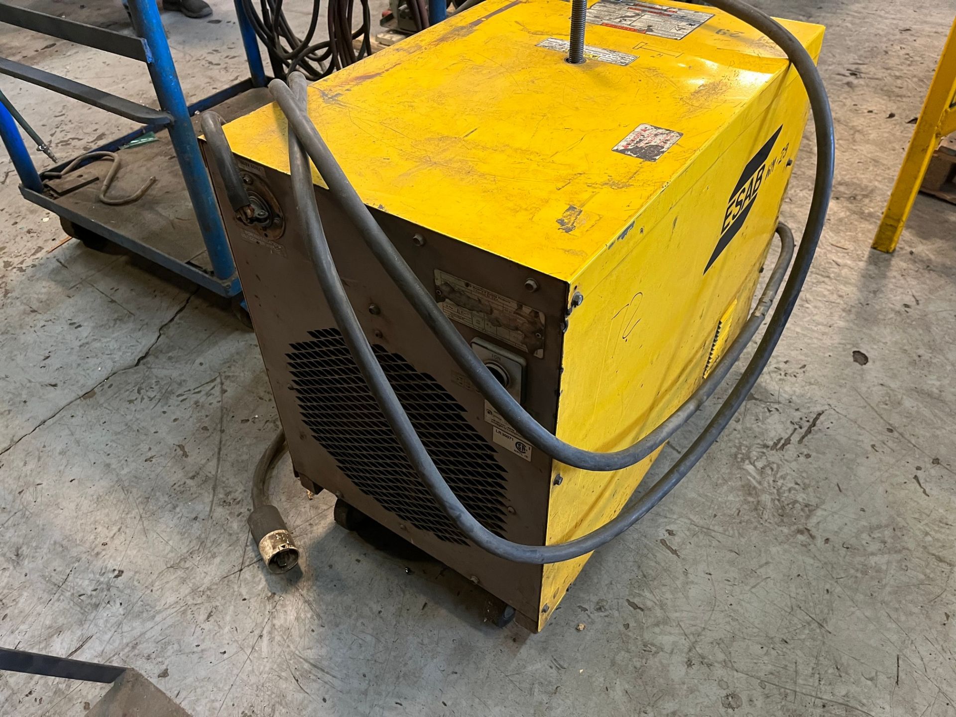 ESAB 452 CV WELDER W/ PLUGIN CABLE AND CART - Image 3 of 3