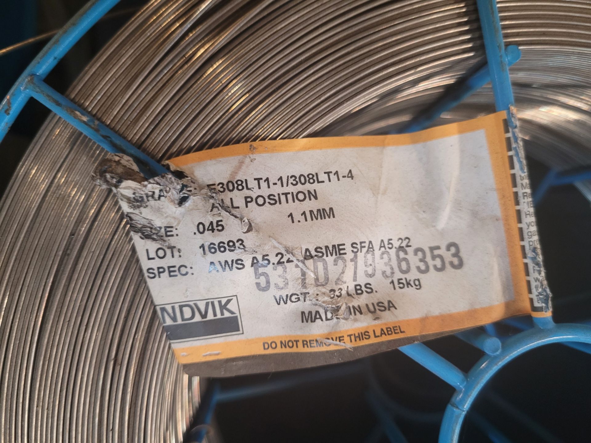 PALLET OF ASST. WELDING WIRE - Image 4 of 5