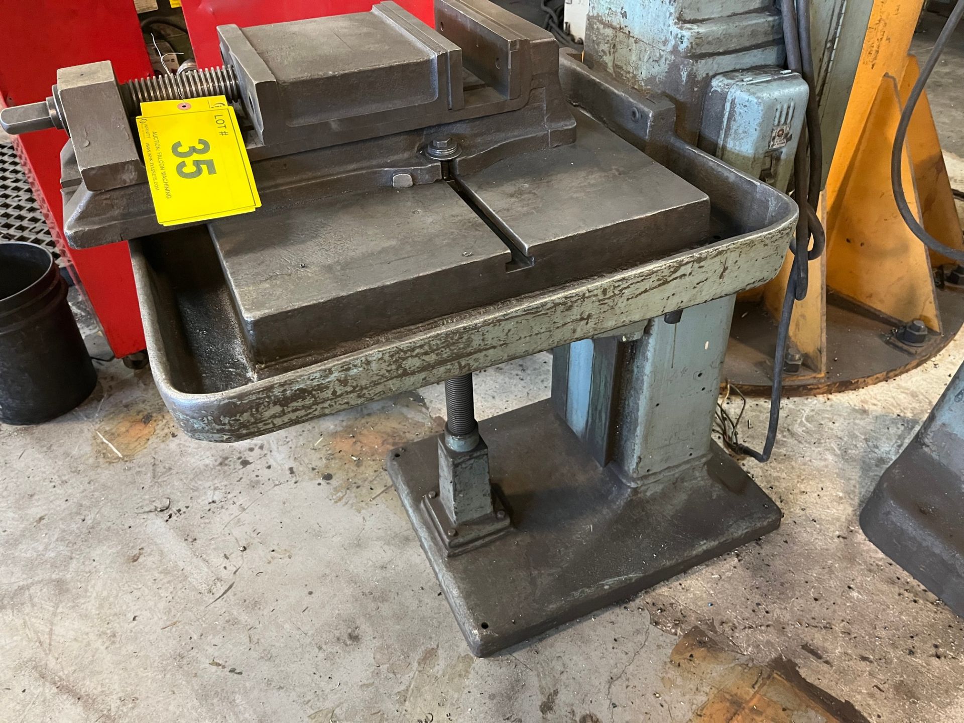 CHAS G ALLEN DRILL PRESS W/21" X 26" TABLE (NO VISE) - Image 3 of 4