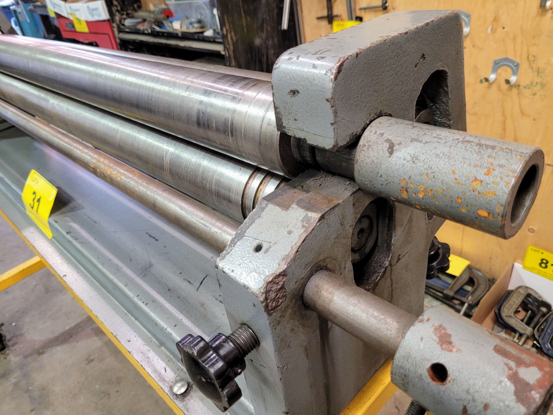 50" CAPACITY MILD STEEL SLIP ROLLS, 3" MINIMUM ROLLING DIA. S/N: 101003 - Image 3 of 4