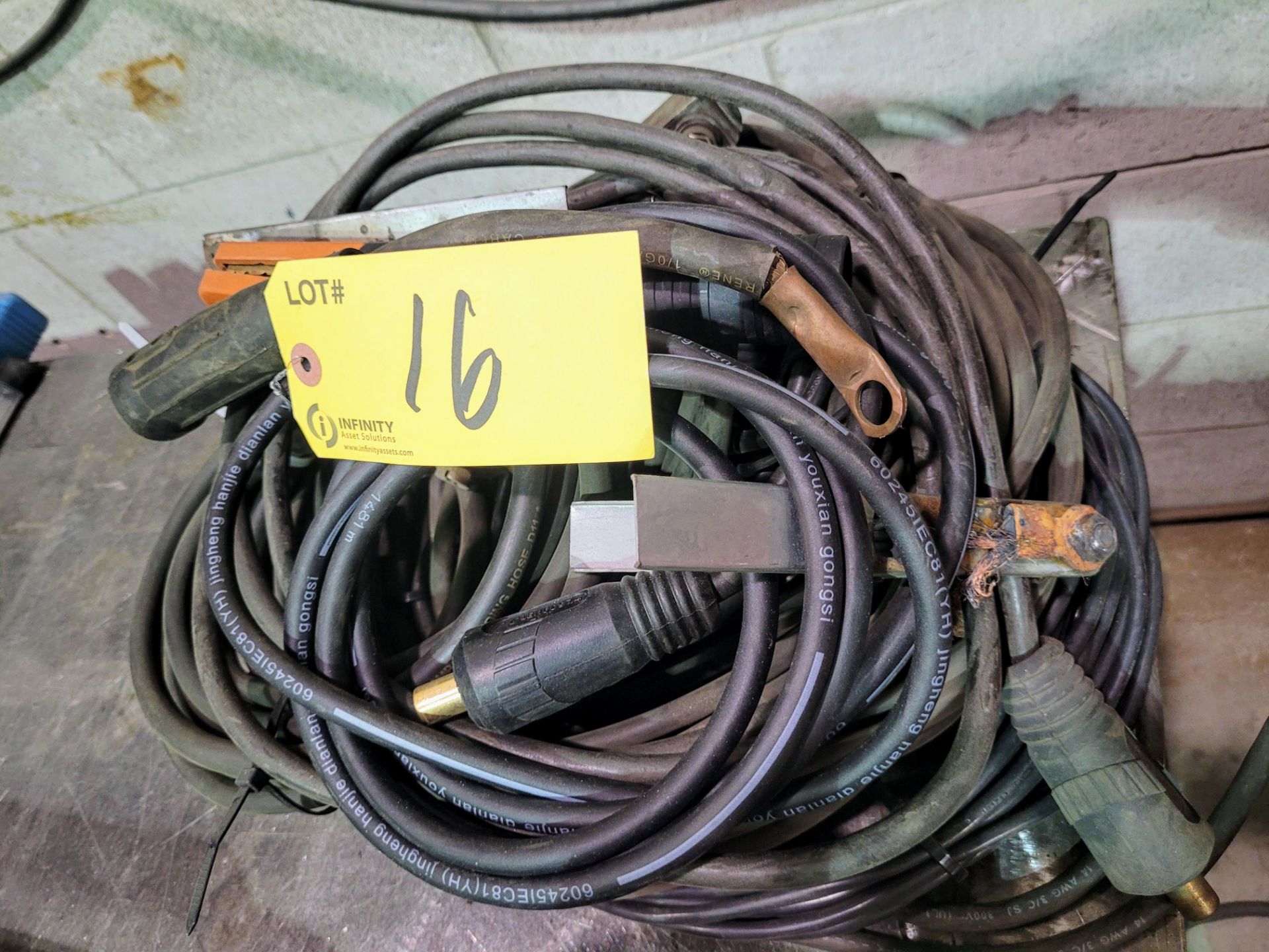 LOT - ASSORTED WELDING CABLES - Image 2 of 5