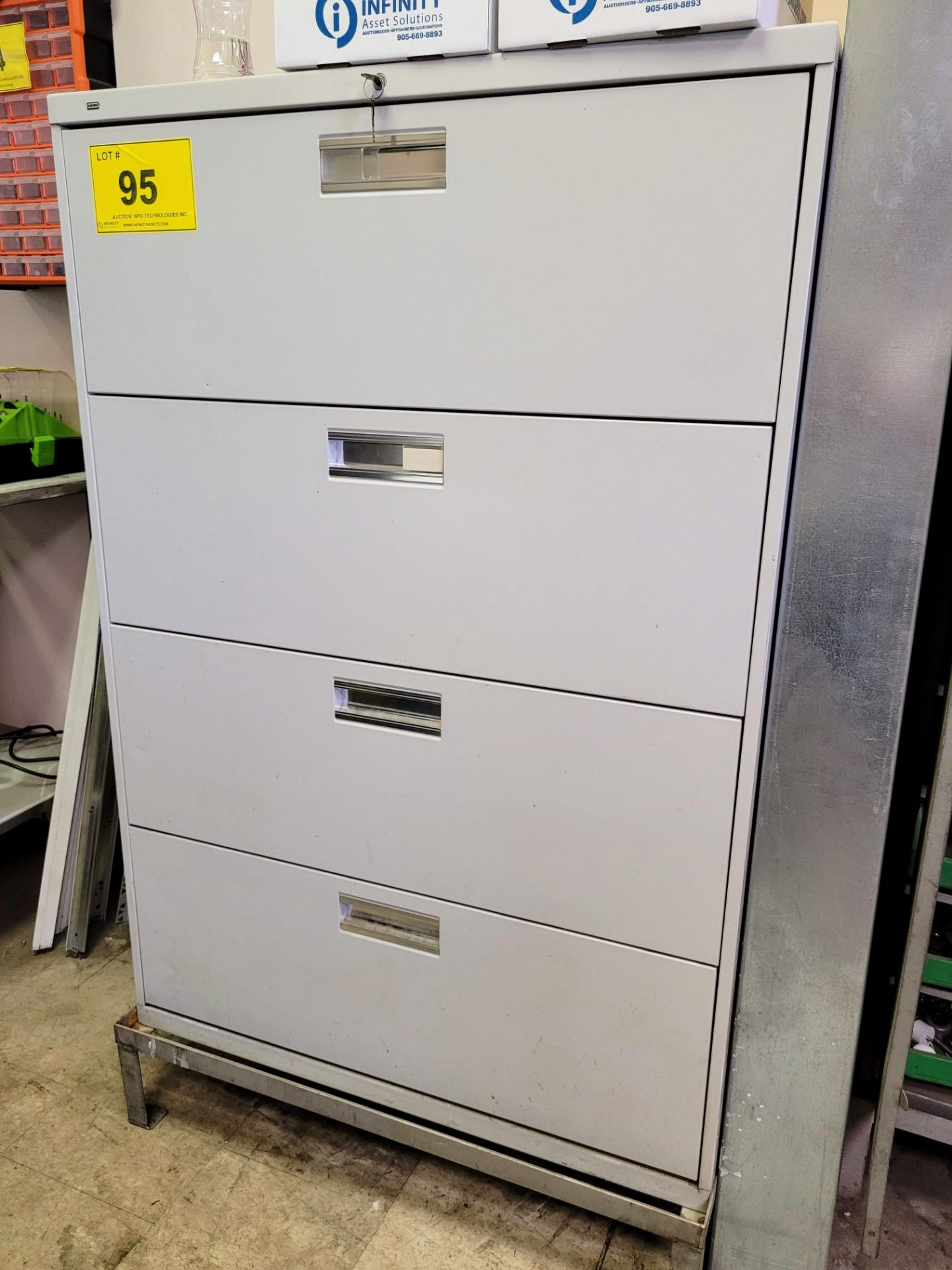LOT - (3) ASSORTED FILING/STORAGE CABINETS - (NO CONTENTS)
