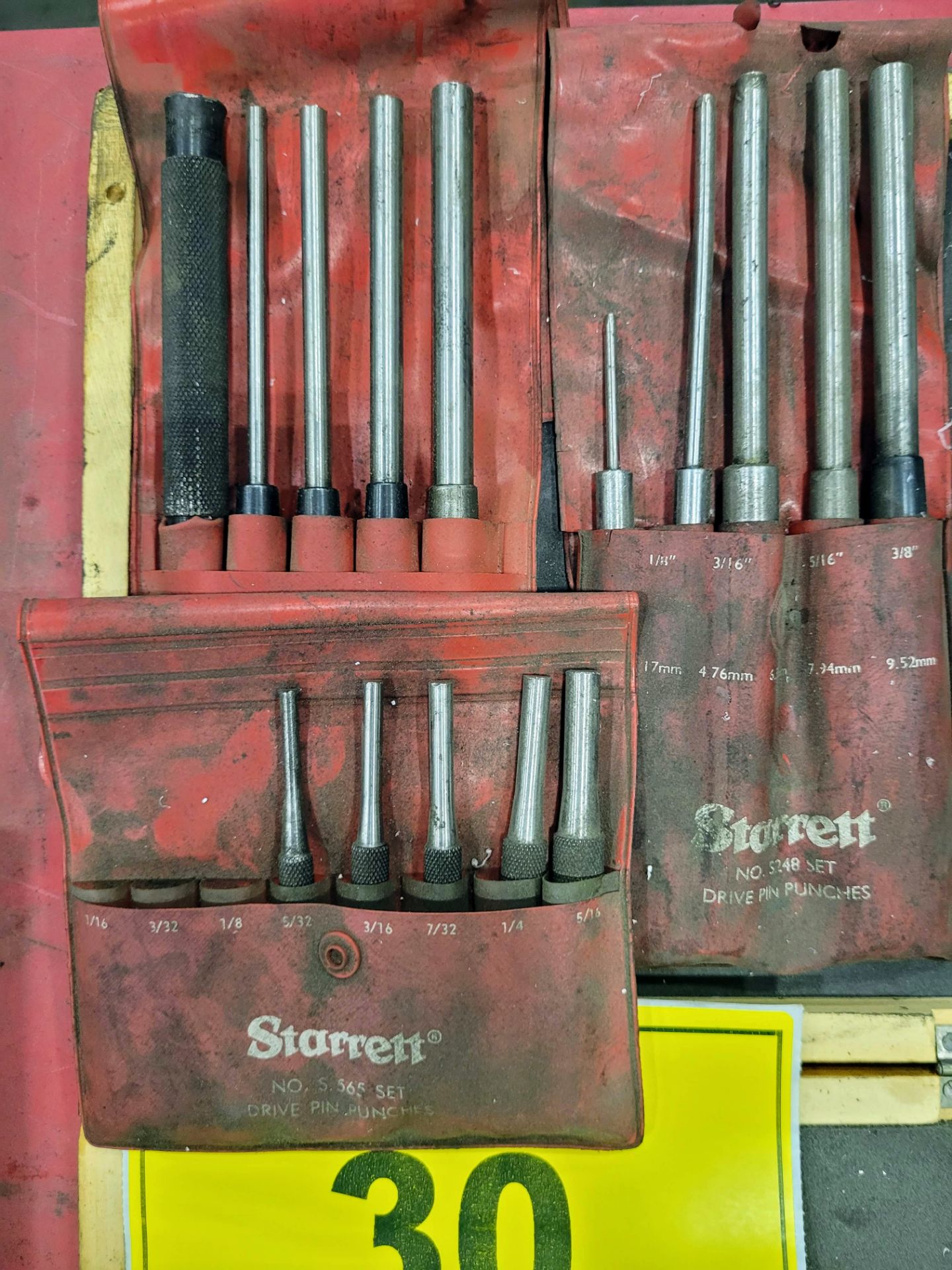 LOT - ASSORTED STARRETT DRIVE PUNCHES, CALIPERS, GAUGES, ETC. - Image 2 of 4