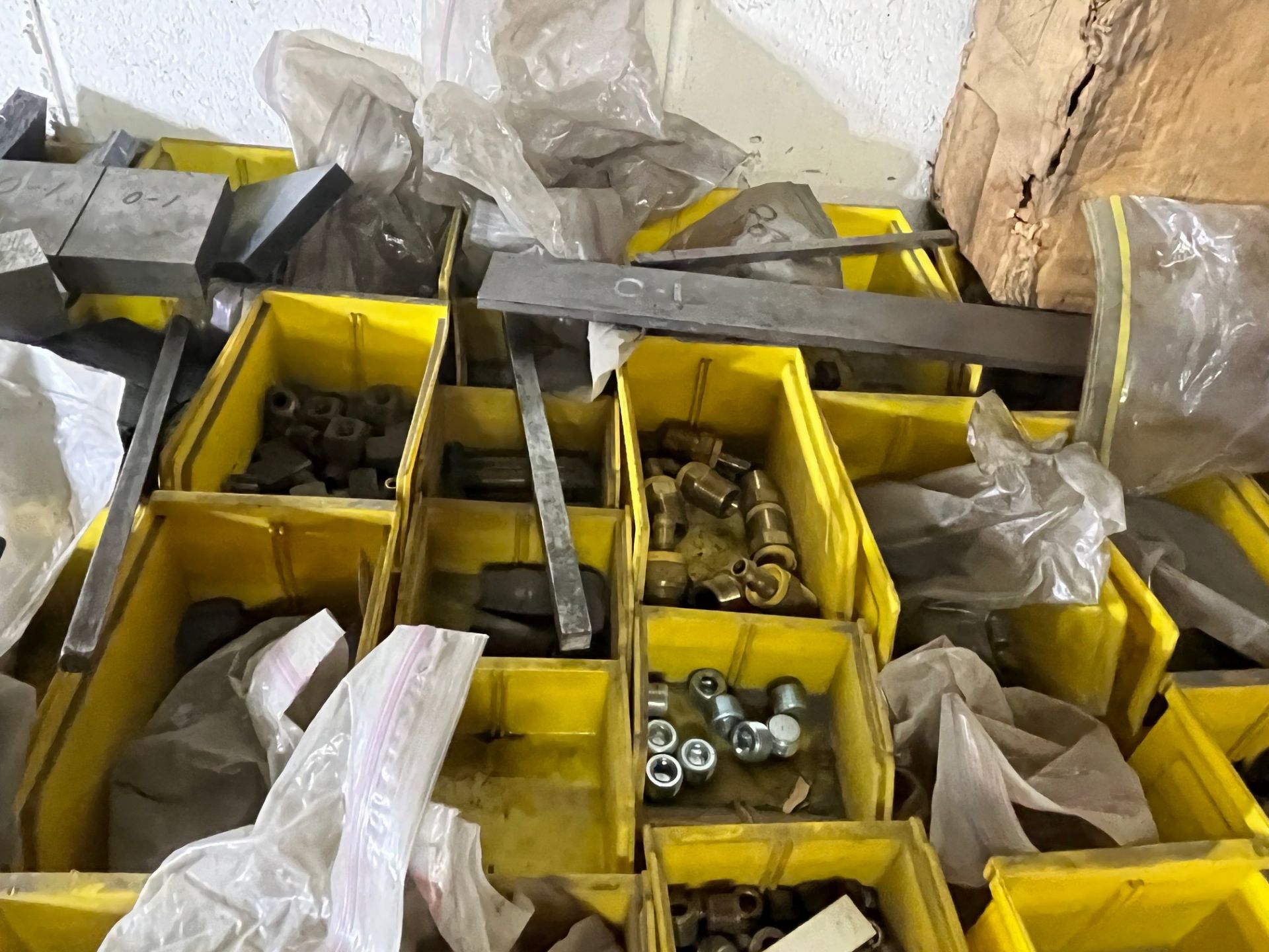 CONTENTS OF (1) SHELF OF PALLET RACKING INCLUDING BRASS FITTINGS, OFFICE SUPPLIES - Image 8 of 9