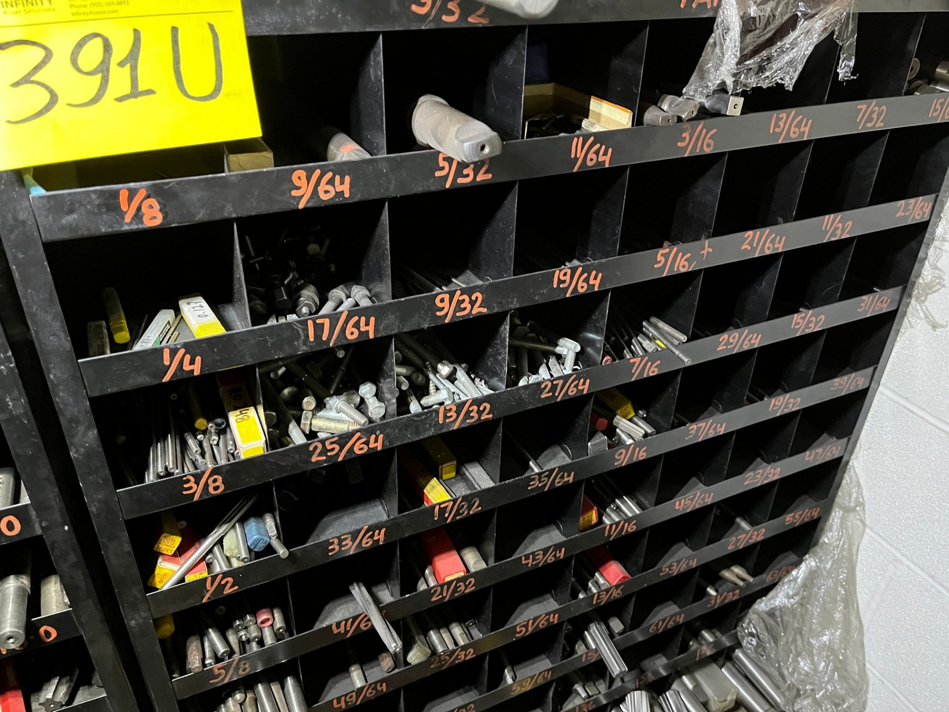 72-SLOT CABINET W/ REAMERS AND TAPS (LOCATED IN LOFT) - Image 4 of 4