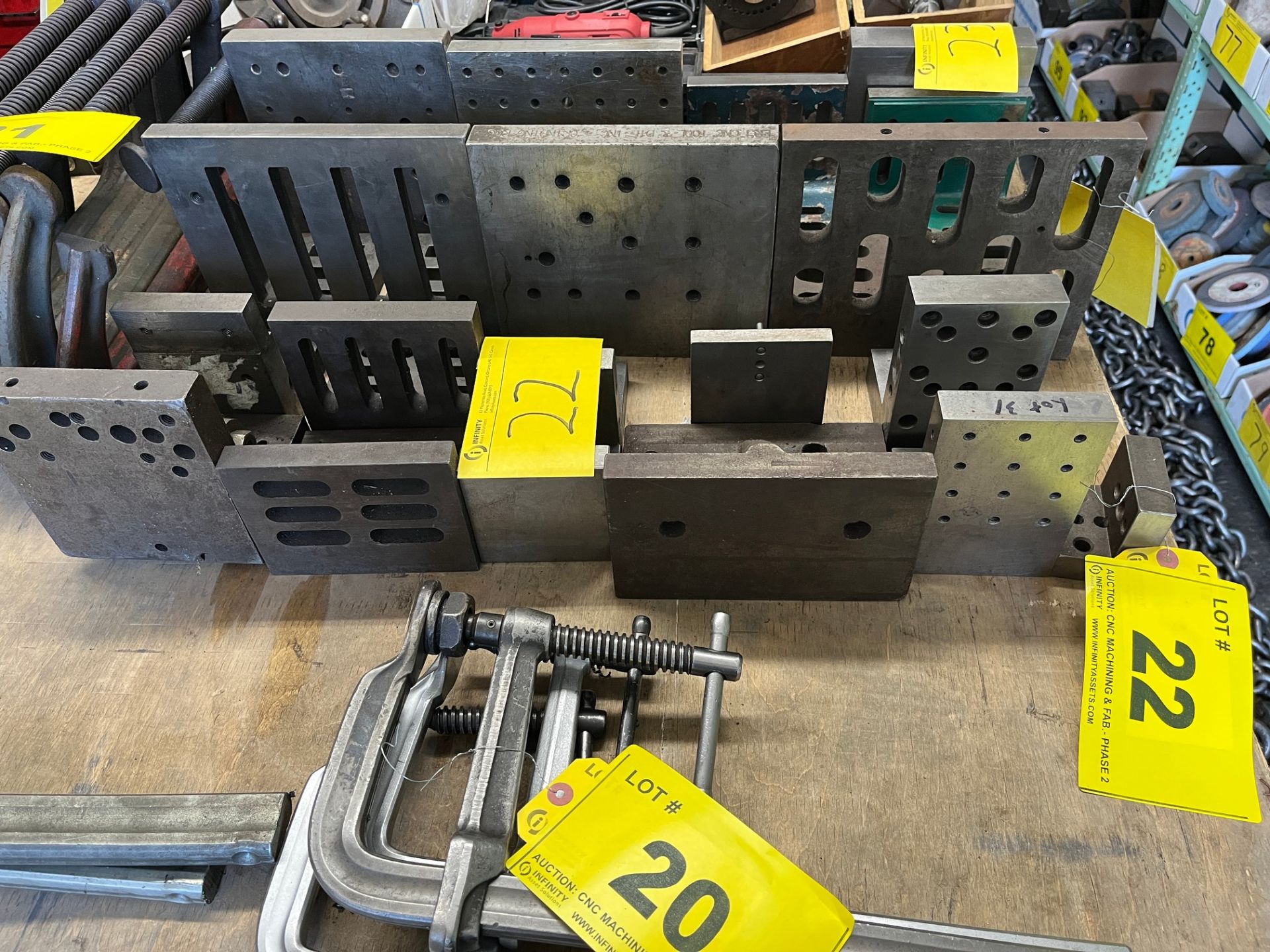 LOT (11) ANGLE PLATES