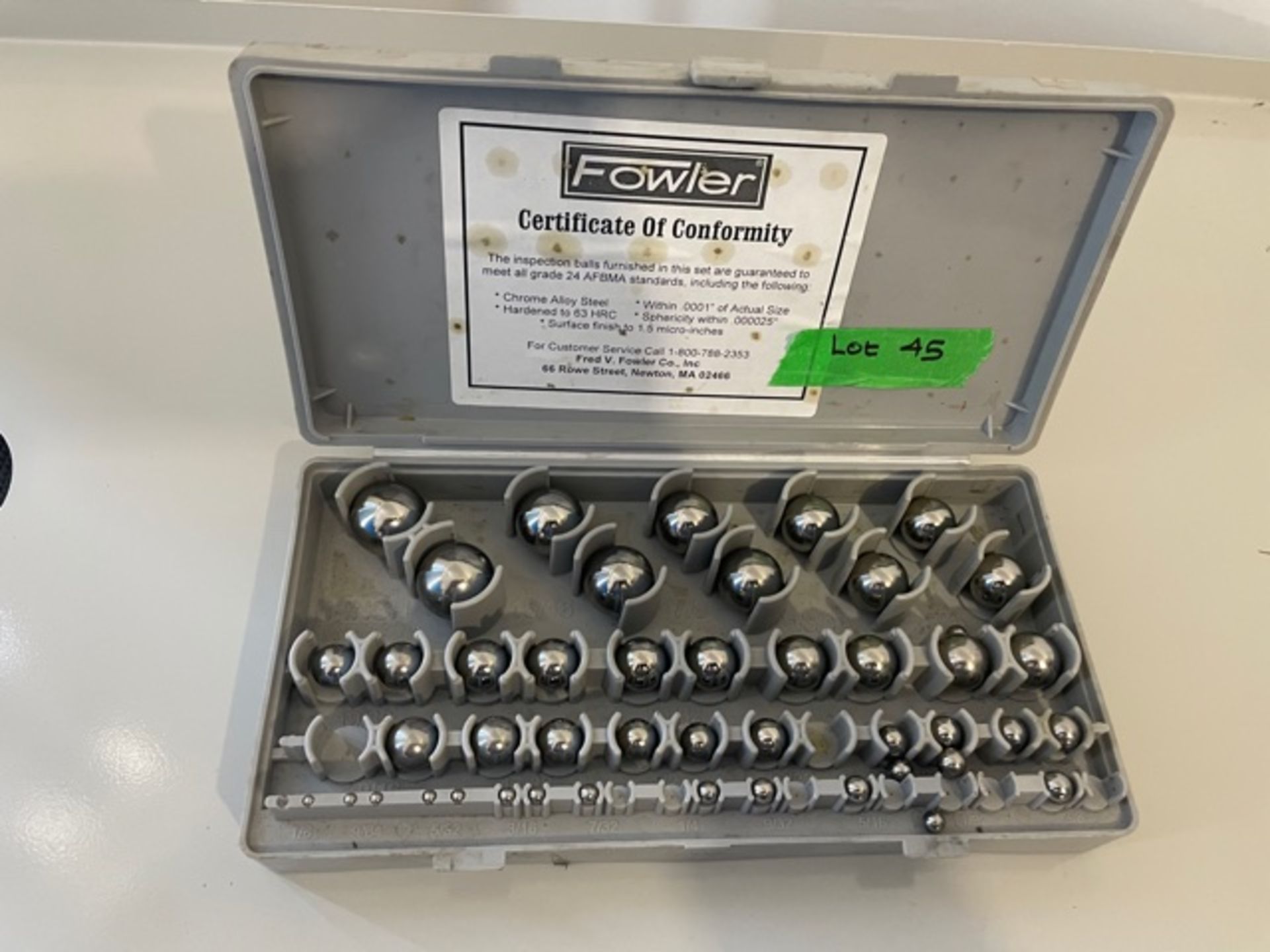 Fowler brand - Inspection precision balls