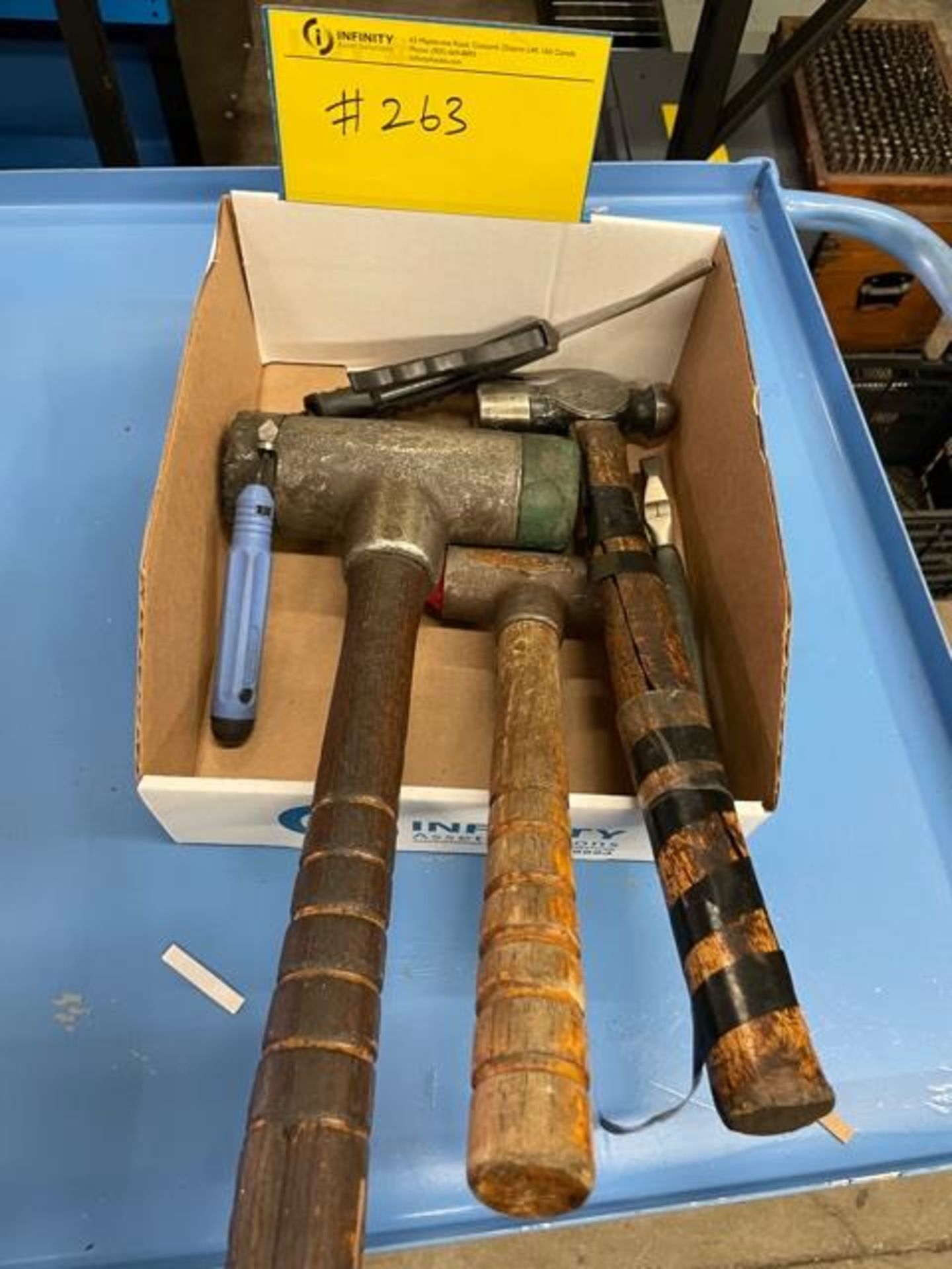 Rubber mallets, hammers and chamfering tool