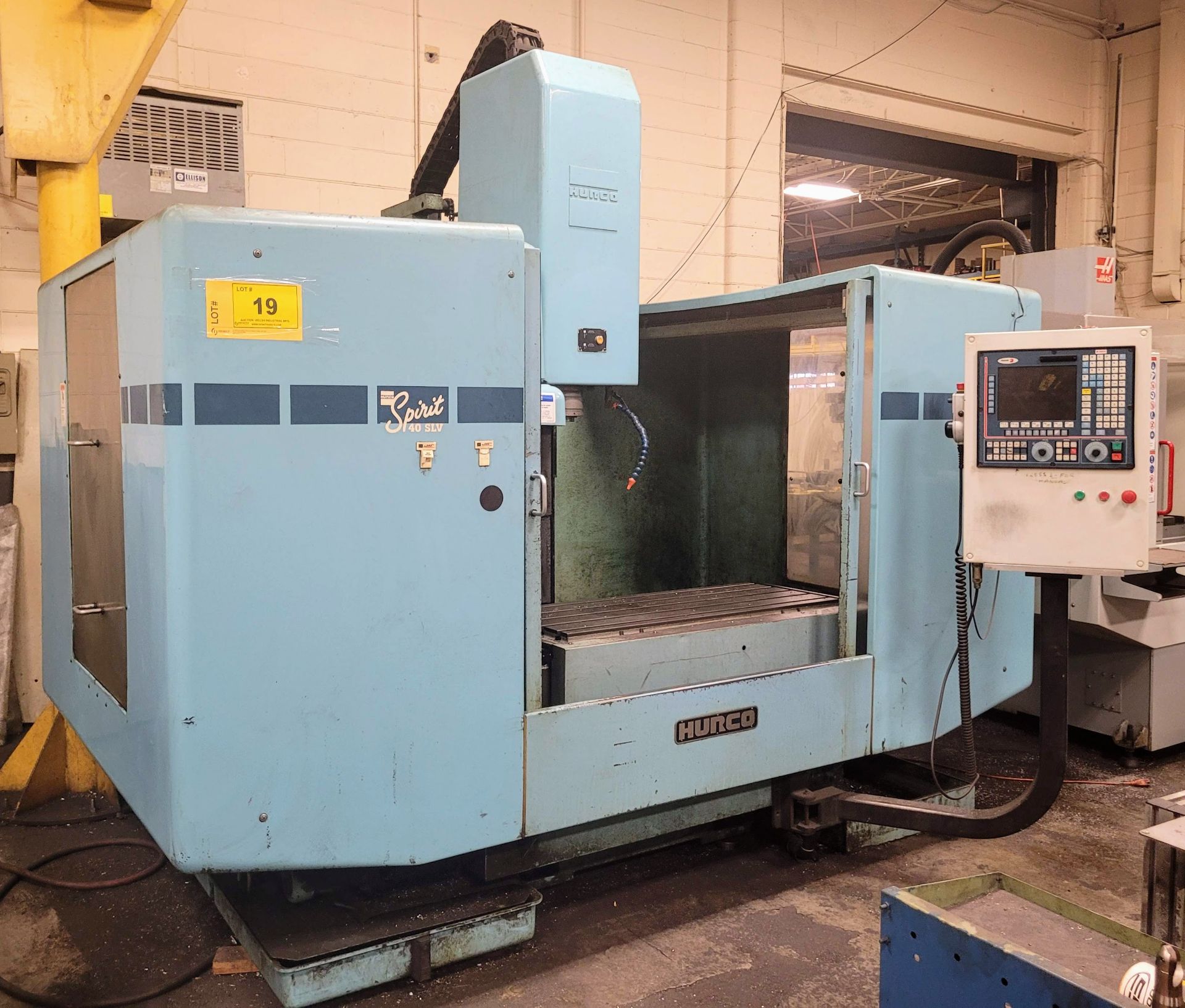 HURCO SPIRIT 40 SLV CNC VERTICAL MACHINING CENTER, RETROFIT W/ FAGOR CNC CONTROL, TRAVELS: X-40”, - Image 12 of 12