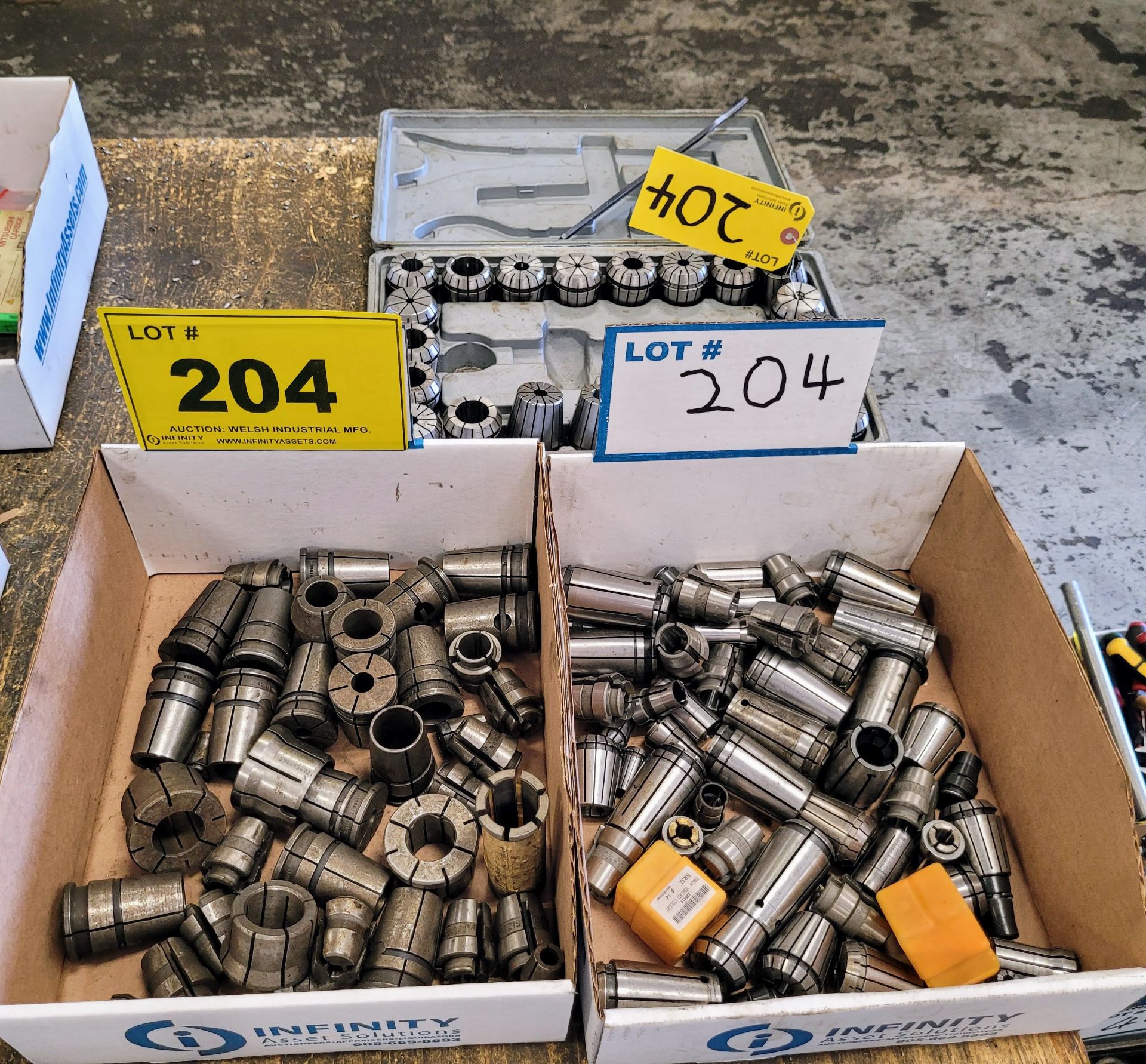 LOT OF (3) BOXES OF COLLET SETS