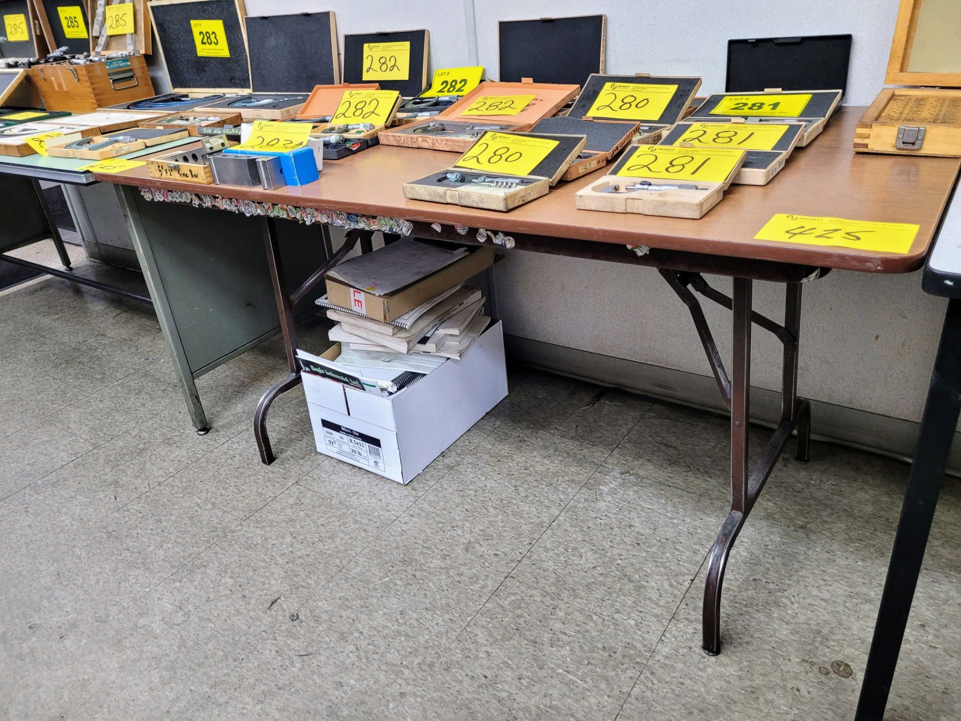 LOT OF (3) TABLES (NO CONTENTS OR SURFACE PLATES) - Image 2 of 3