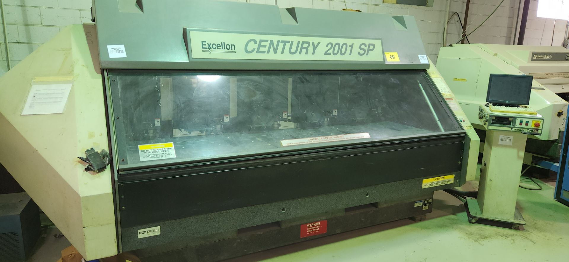 EXCELLON CENTURY 2001 SP-480 CNC DRILLING MACHINE, 5- SPINDLE, SPEEDS TO 120,000 RPM, APPROX. 10,000 - Image 6 of 12