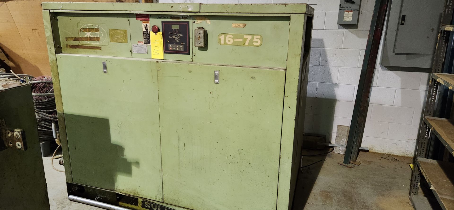 SULLAIR MODEL 16BS-75H ACAC ROTARY SCREW AIR COMPRESSOR, 75HP