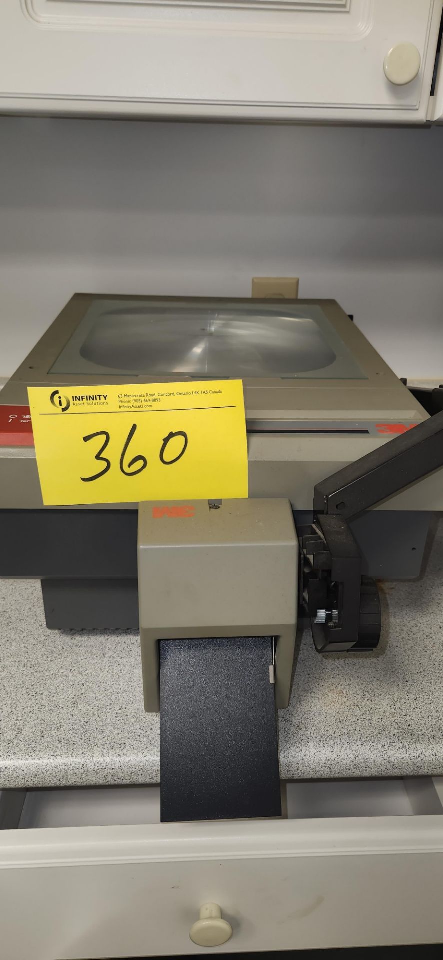 3M AND SUNSPLASH OVERHEAD PROJECTOR W/ TELEX CARAMATE 4000 - Image 4 of 4