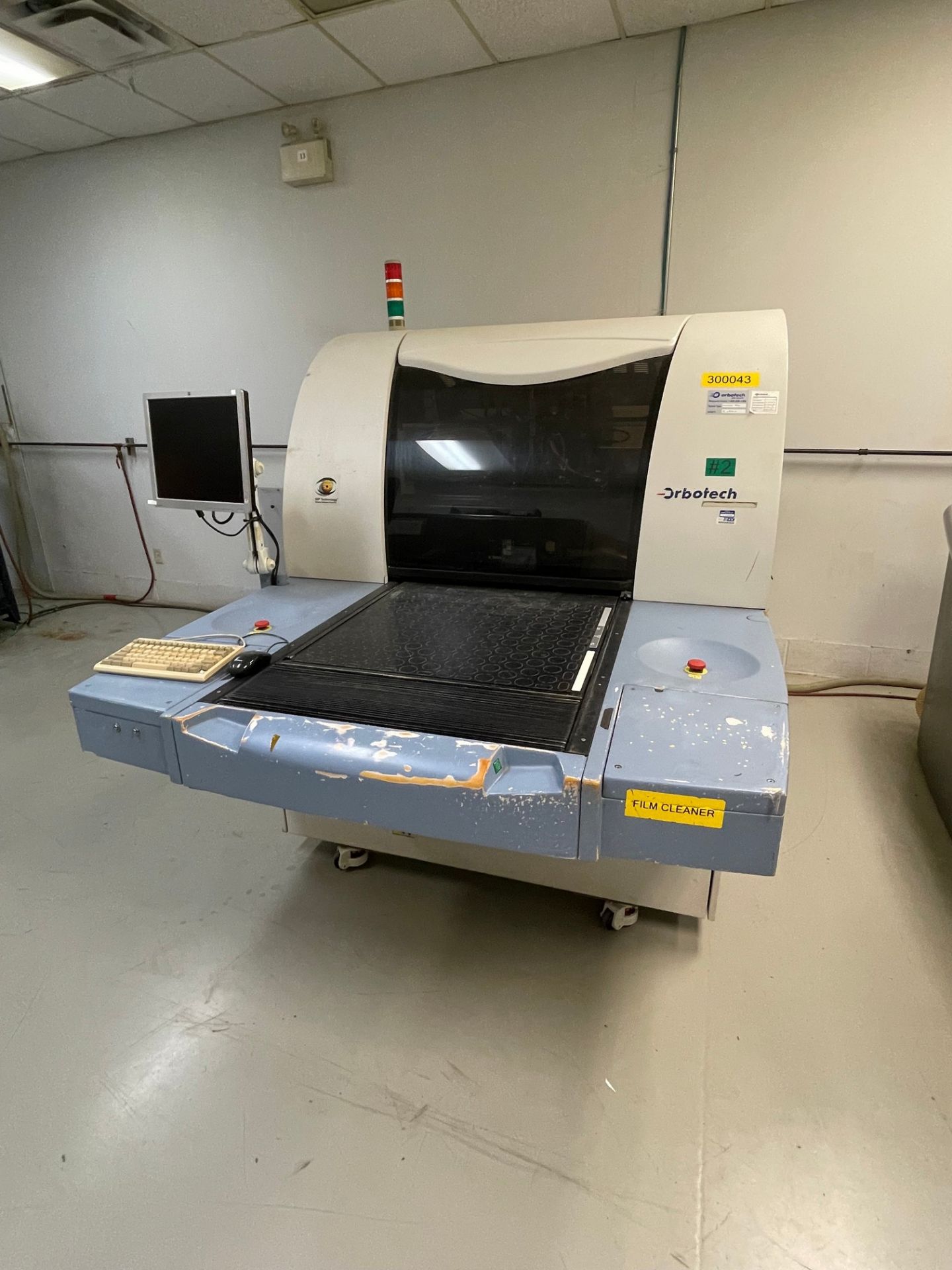 2008 ORBOTECH MODEL DISCOVERY 8000 AOI MACHINE 208V, 3PH, 50/60HZ, MFD 07/2008 S/N PI-083014 W/