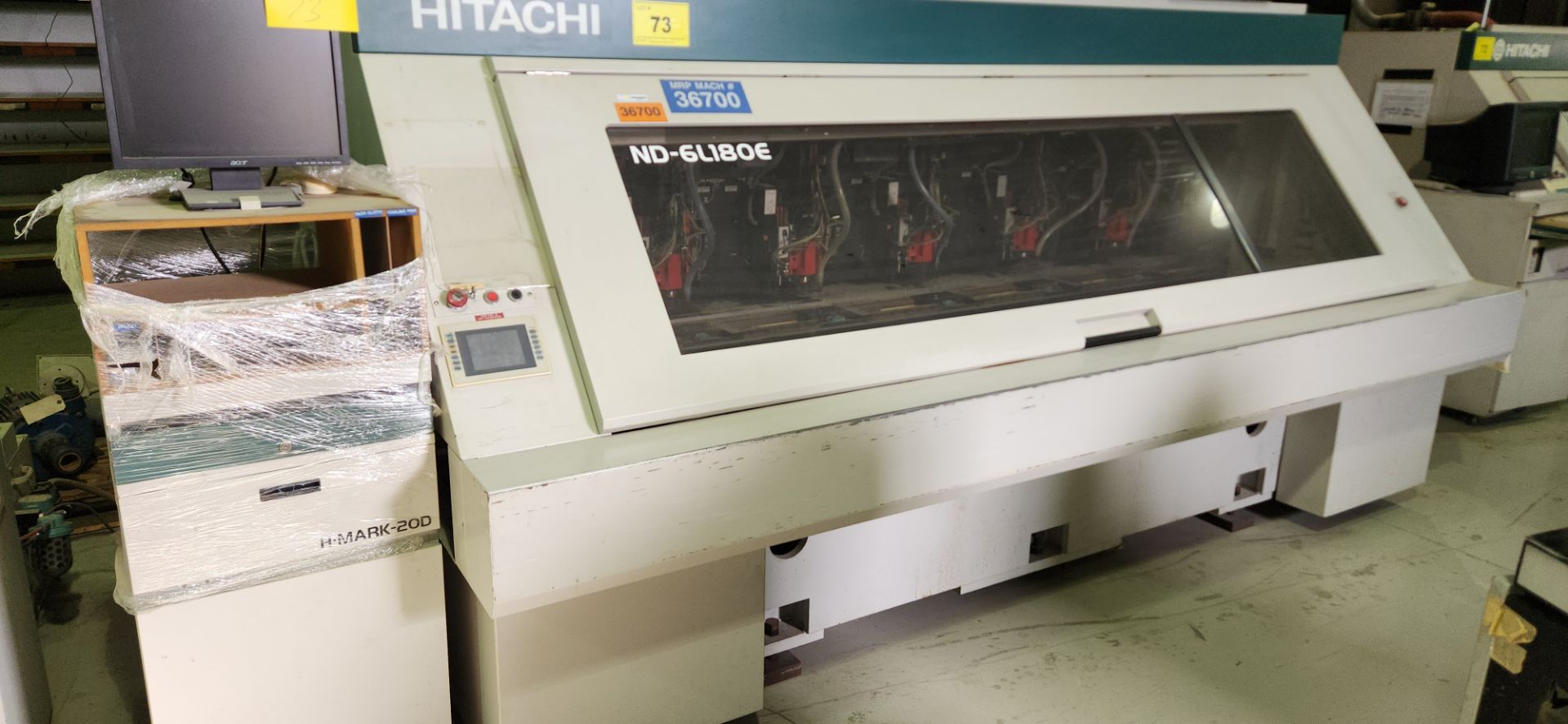 2000 HITACHI MODEL ND-6L180E CNC DRILLING MACHINE, SPEEDS TO 120,000 RPM, APPROX. 10,000 HOLES/HR, - Image 4 of 10