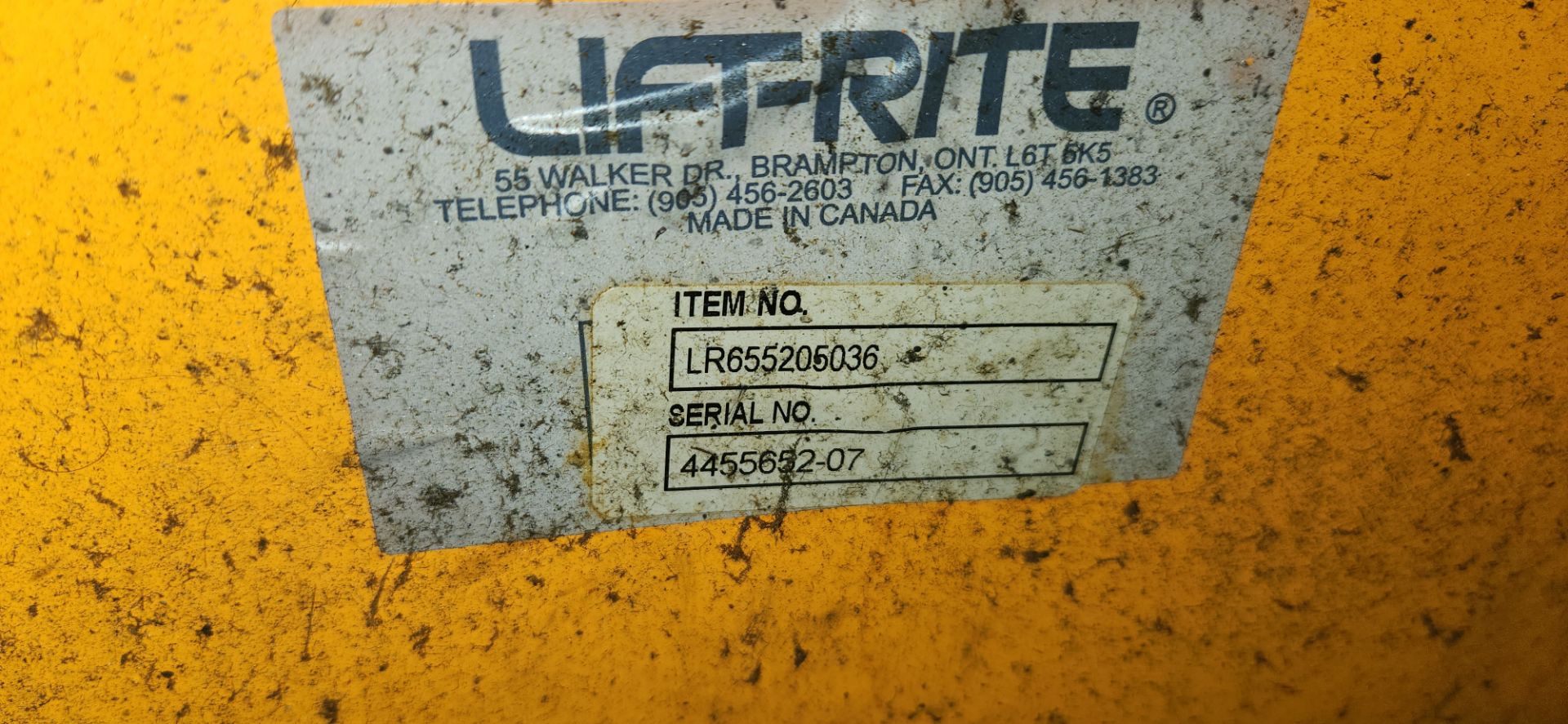 LIFT RITE 5,000LB CAP. PALLET JACK - Image 3 of 3