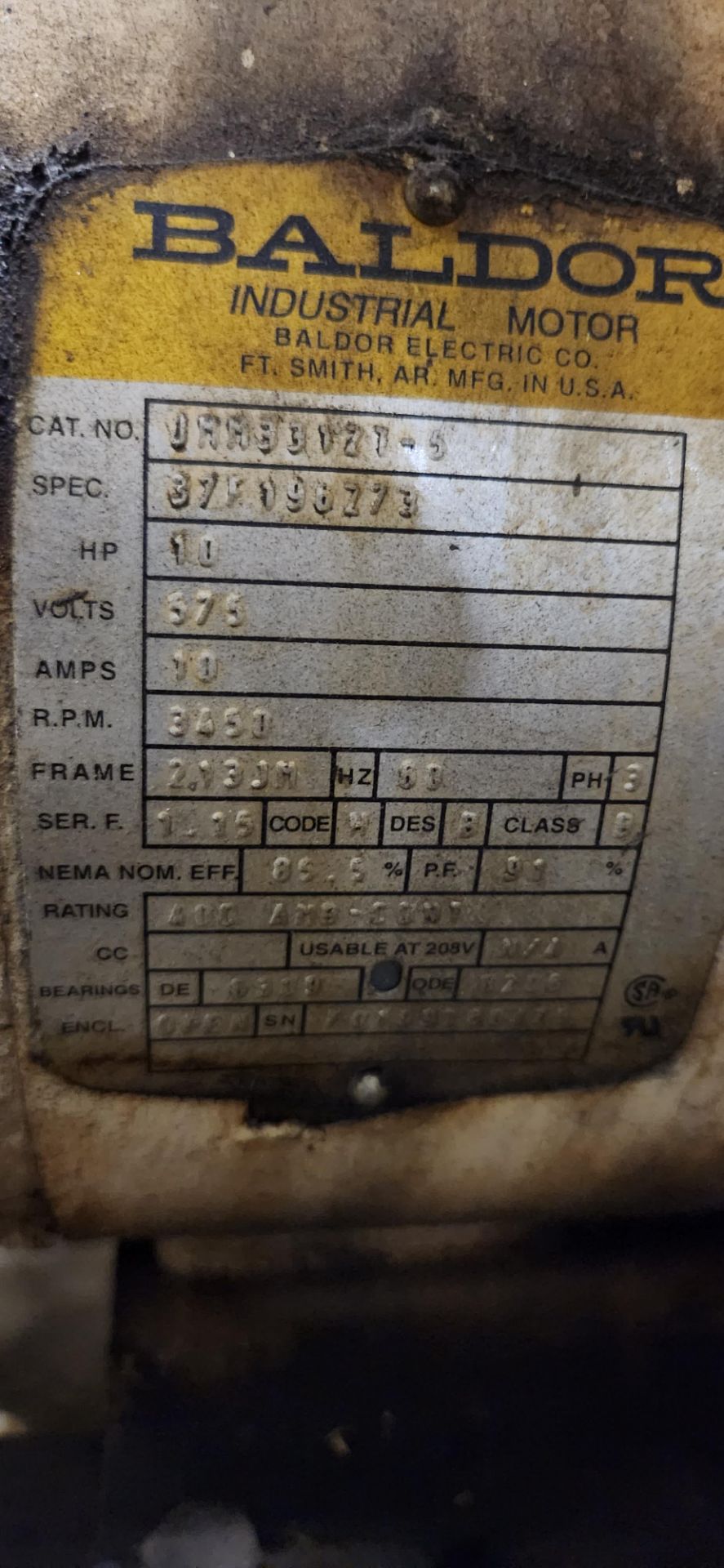 INTERNATIONAL COOLING SYSTEMS INC. CHILLER MODEL DHA-60-R0-DP, S/N 0401-4071A W/ (2) 10(7.5)HP MOTOR - Image 7 of 7