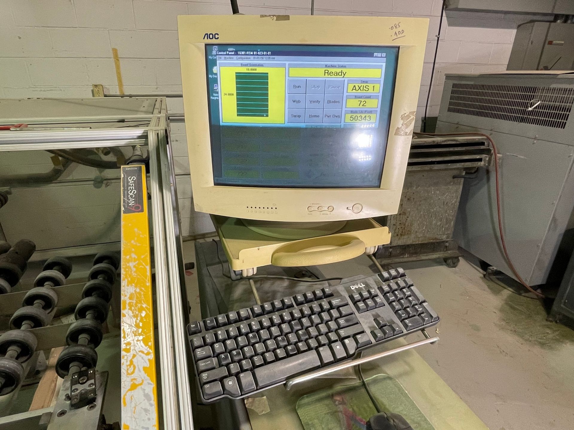 ACCUSYSTEMS ACCUSCORE AS-150-JE CNC V-SCORING SYSTEM, 200 FPM FEED RATE, POWER SOURCE: 235 VAC, 50/ - Image 5 of 11