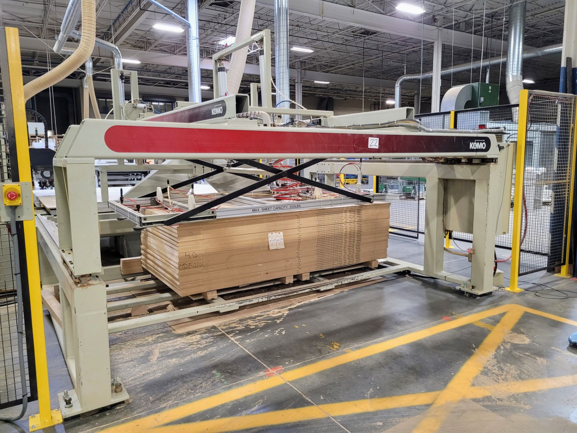 2006 KOMO VR510 MACHI II CNC ROUTER, 60" X 120" VACUUM TABLE, 16HP ATC VARIABLE SPEED SPINDLE, 10- - Image 3 of 12