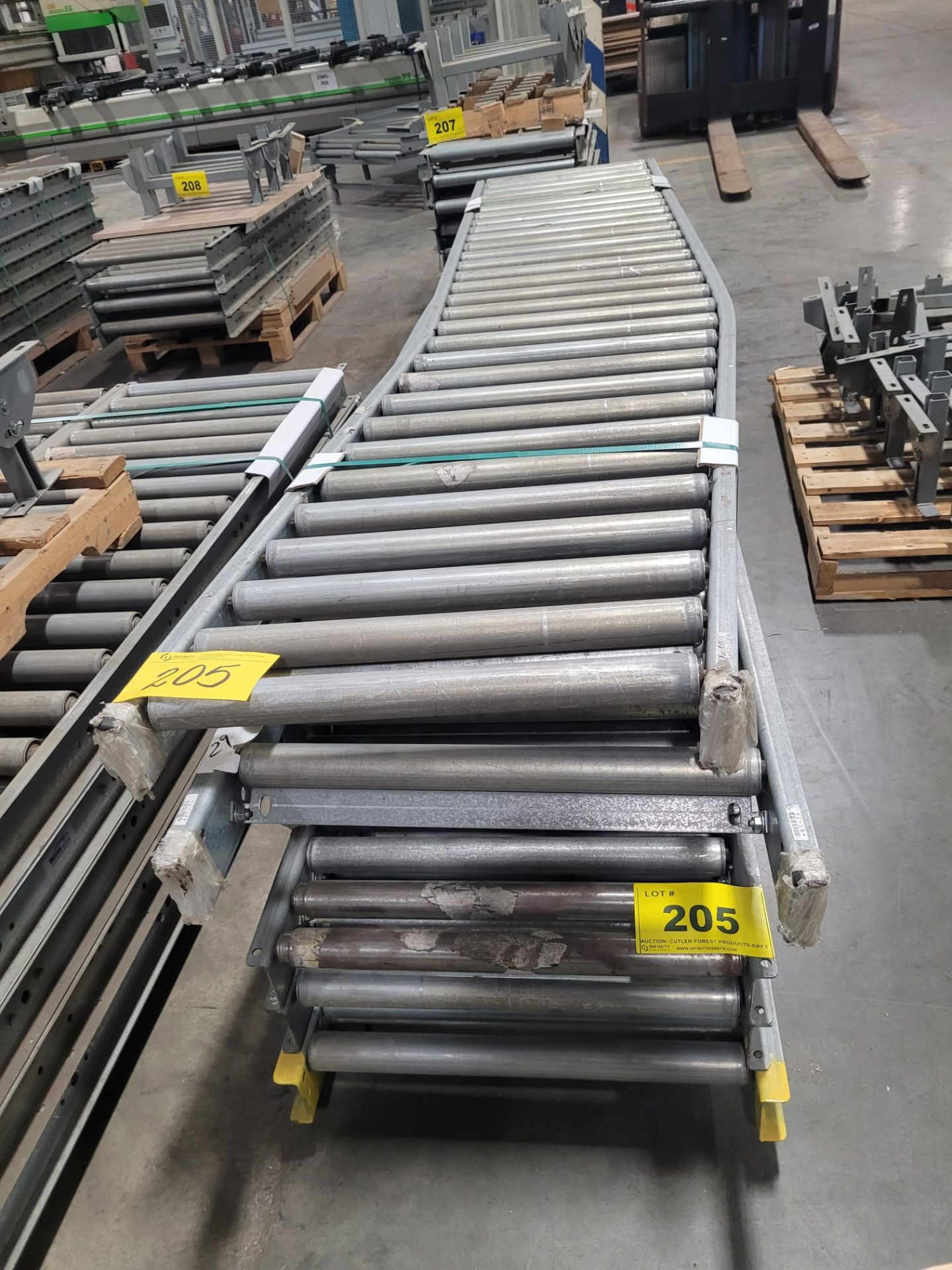 LOT - (7) CONVEYORS AS-IS W/ STANDS