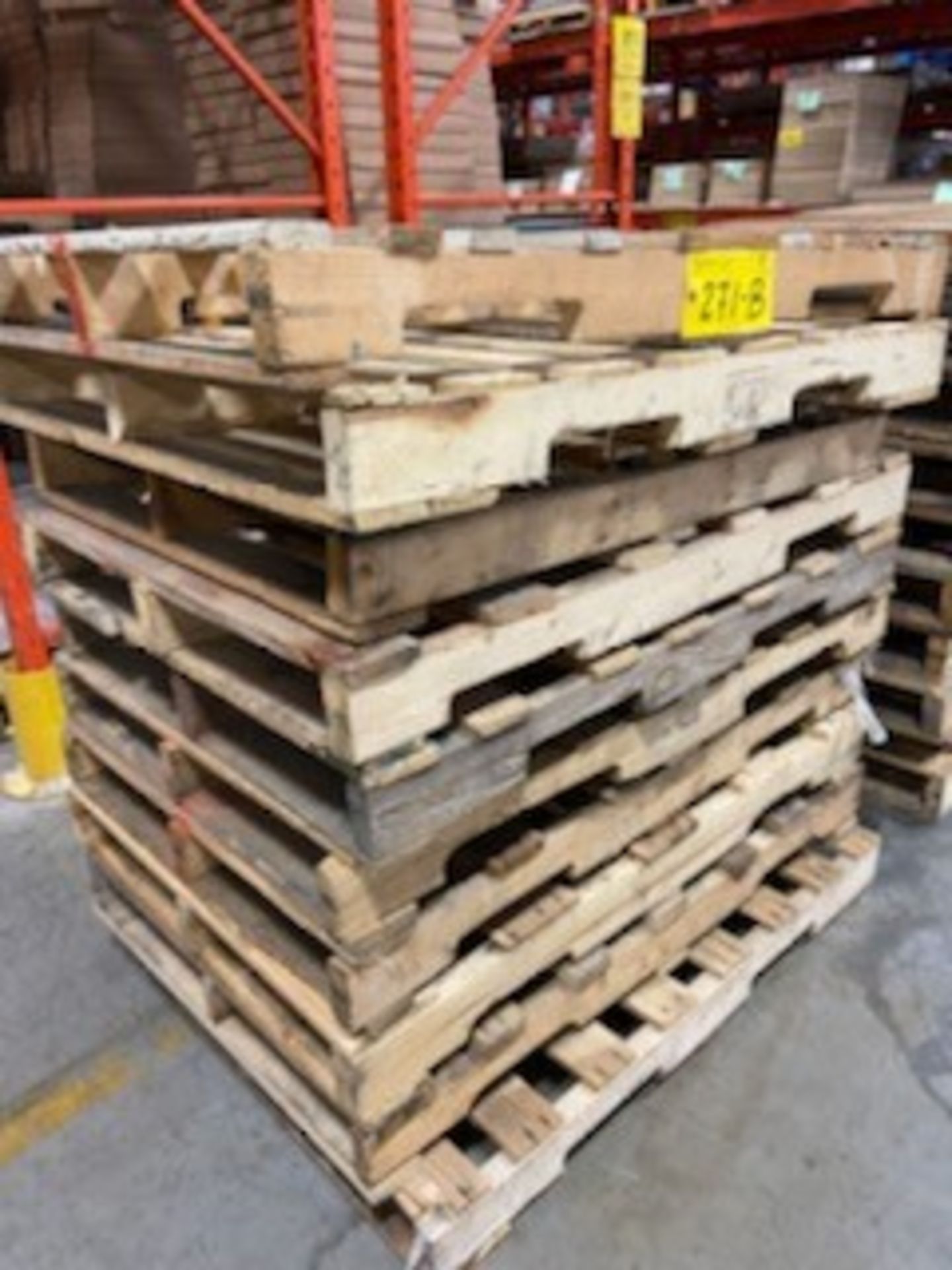 LOT OF (10) WOOD PALLETS