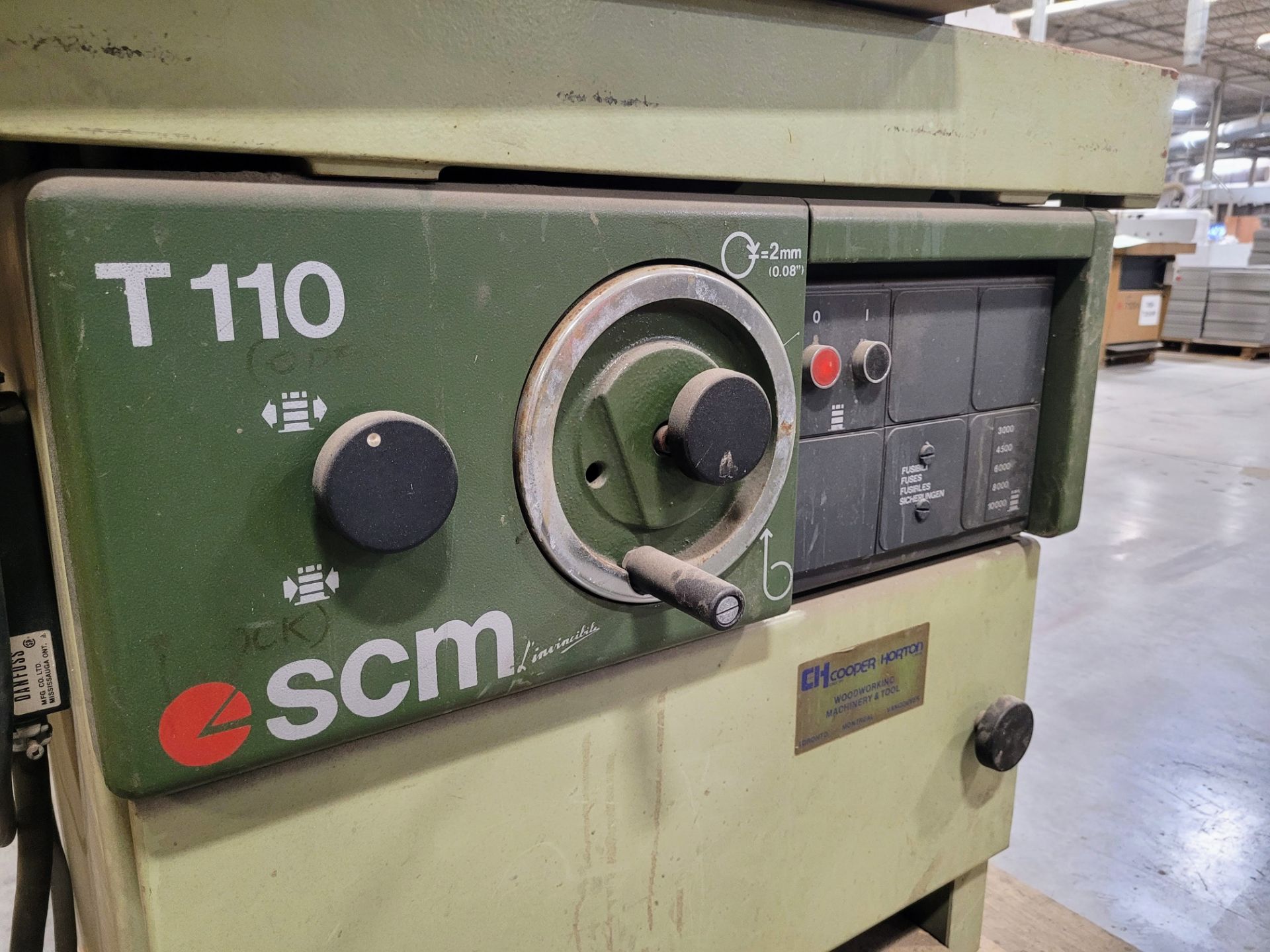 SCM T110 SPINDLE SHAPER, S/N: AB 21141 W/ GENERAL POWER FEEDER - Image 2 of 6