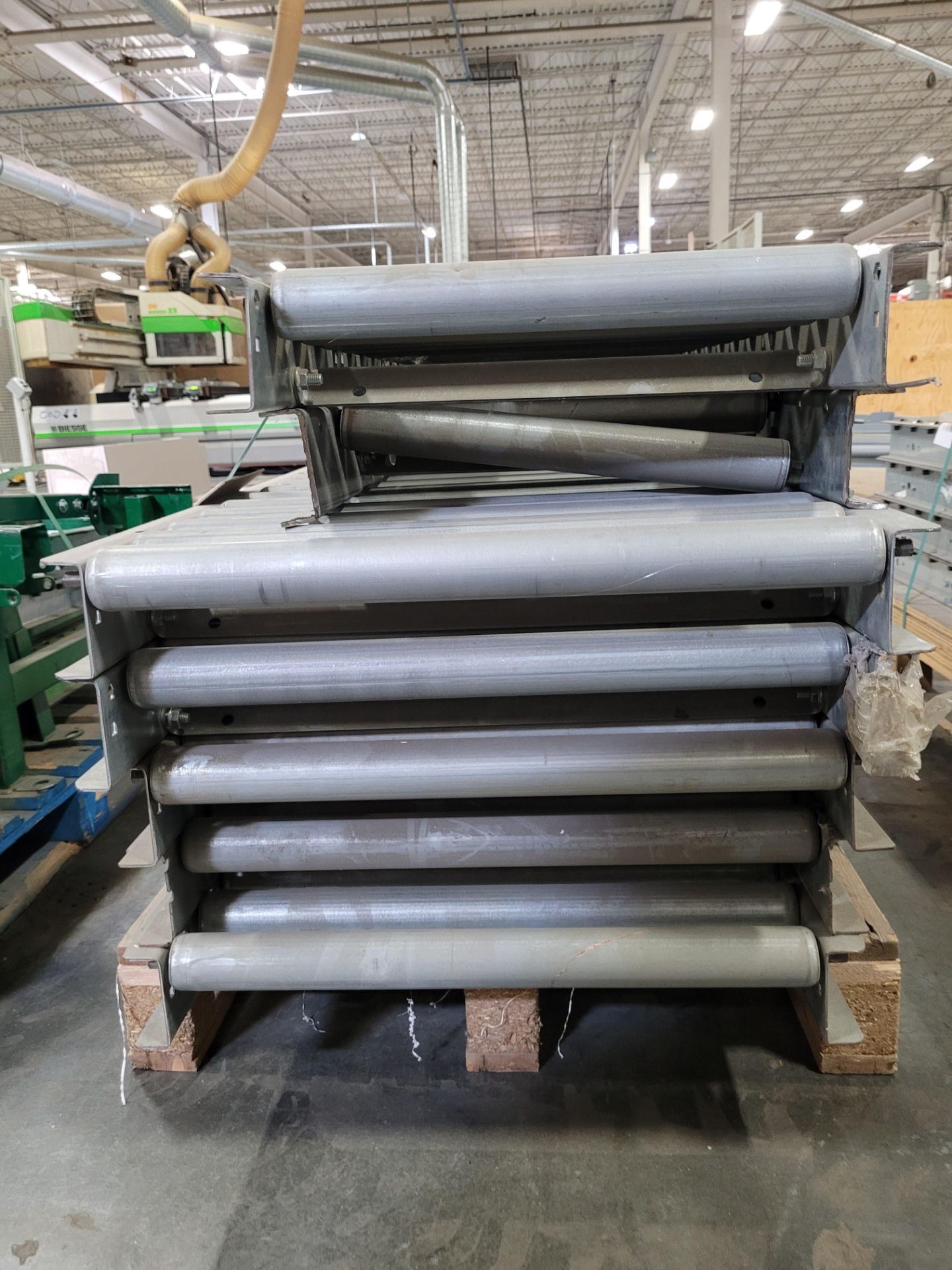 LOT - (7) SECTIONS ASSORTED ROLLER TOP CONVEYORS - Image 2 of 2