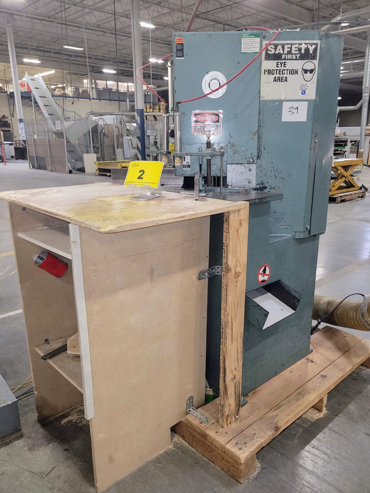 CTD N90, 14"/16" VERTICAL FRAME NOTCHING DOUBLE MITRE SAW, S/N: 227